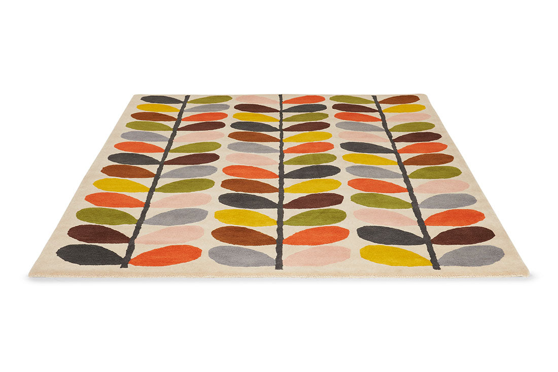 orla kiely passion flower pink rug