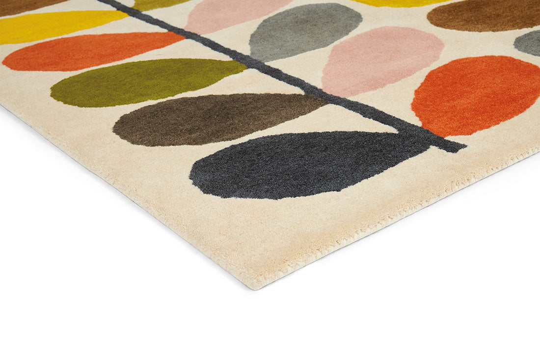 orla kiely passion flower pink rug