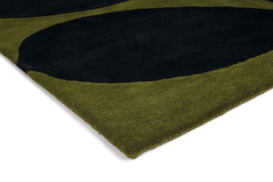 orla kiely stem black - multicolour flower rug
