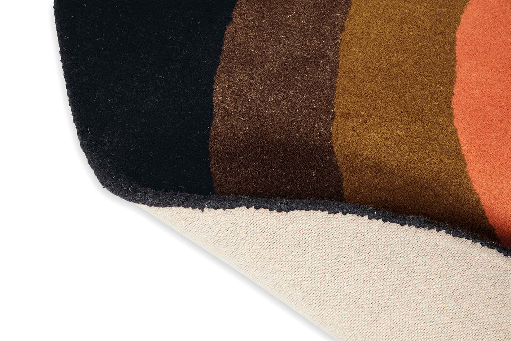 orla kiely sunflower pink circle rug