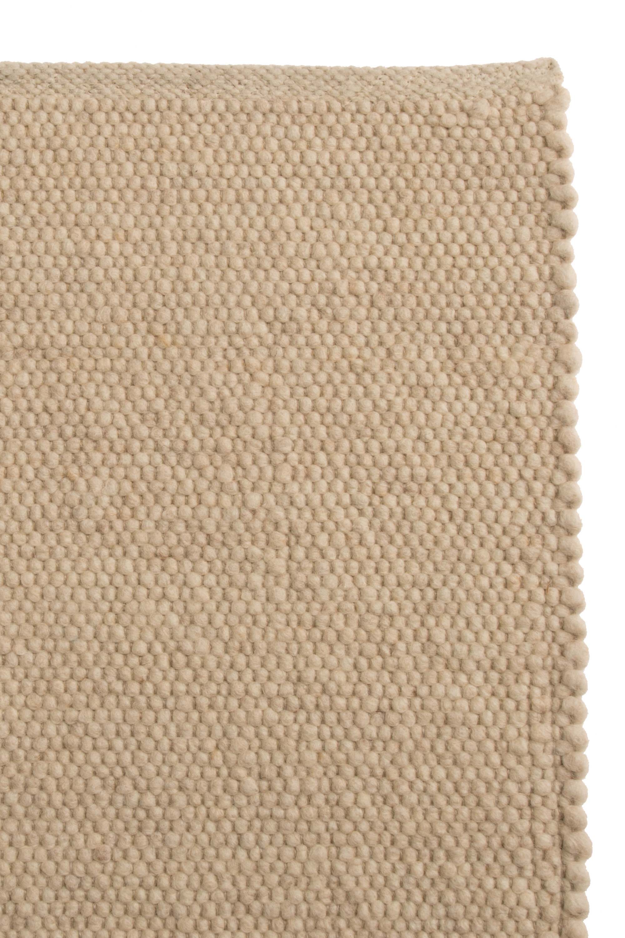 Beige luxury plain handwoven rug