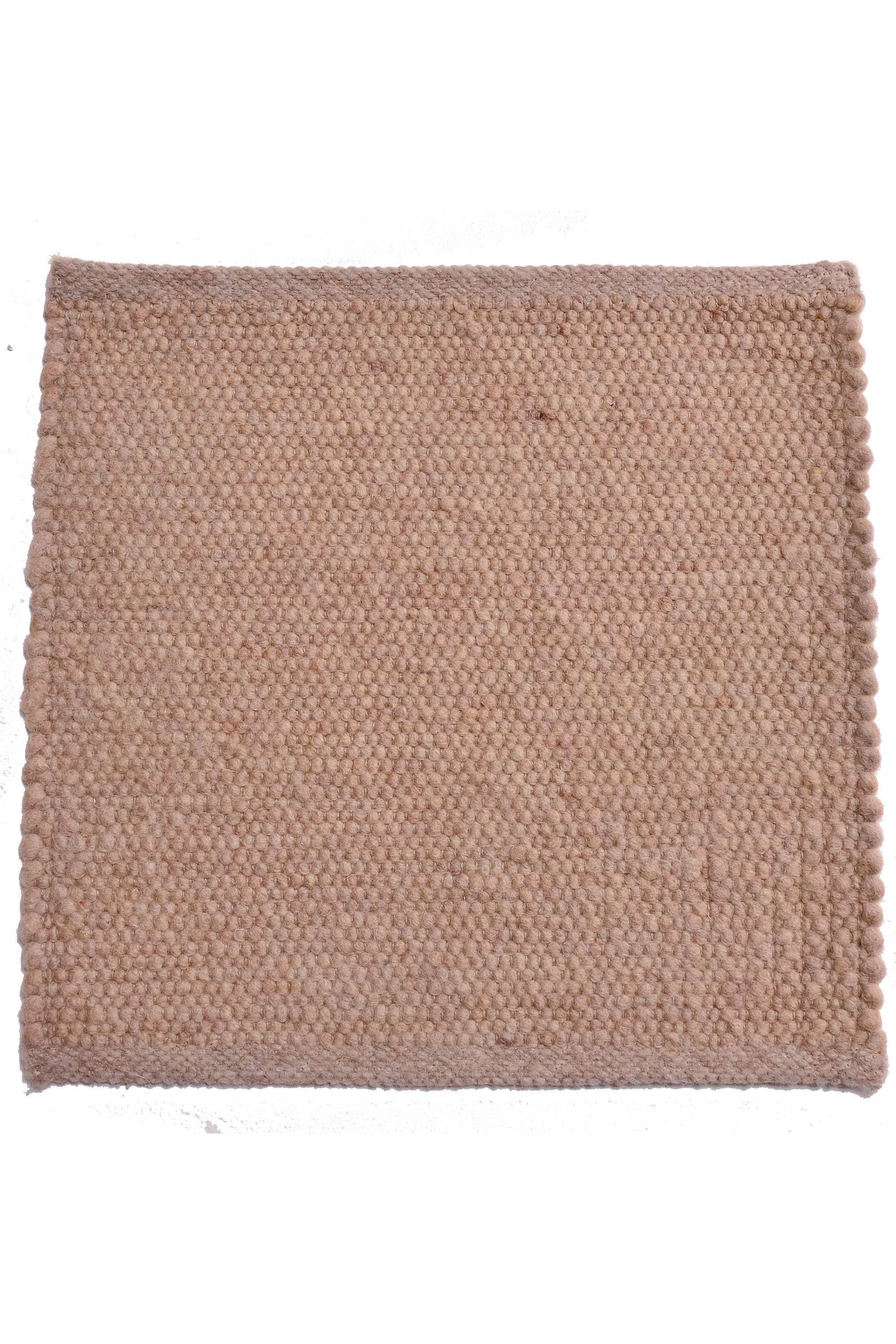 Brown luxury plain handwoven rug