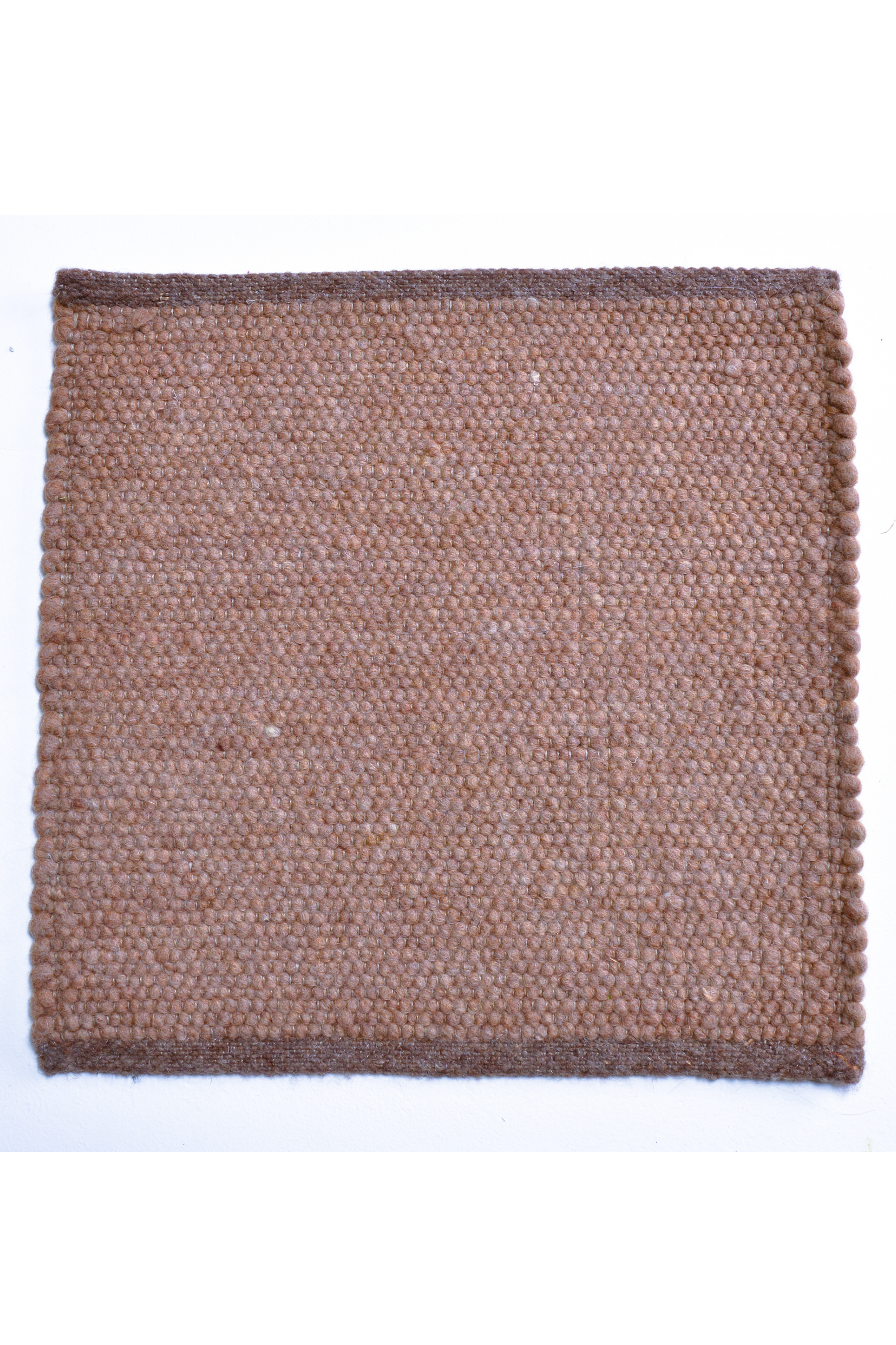 Brown luxury plain handwoven rug
