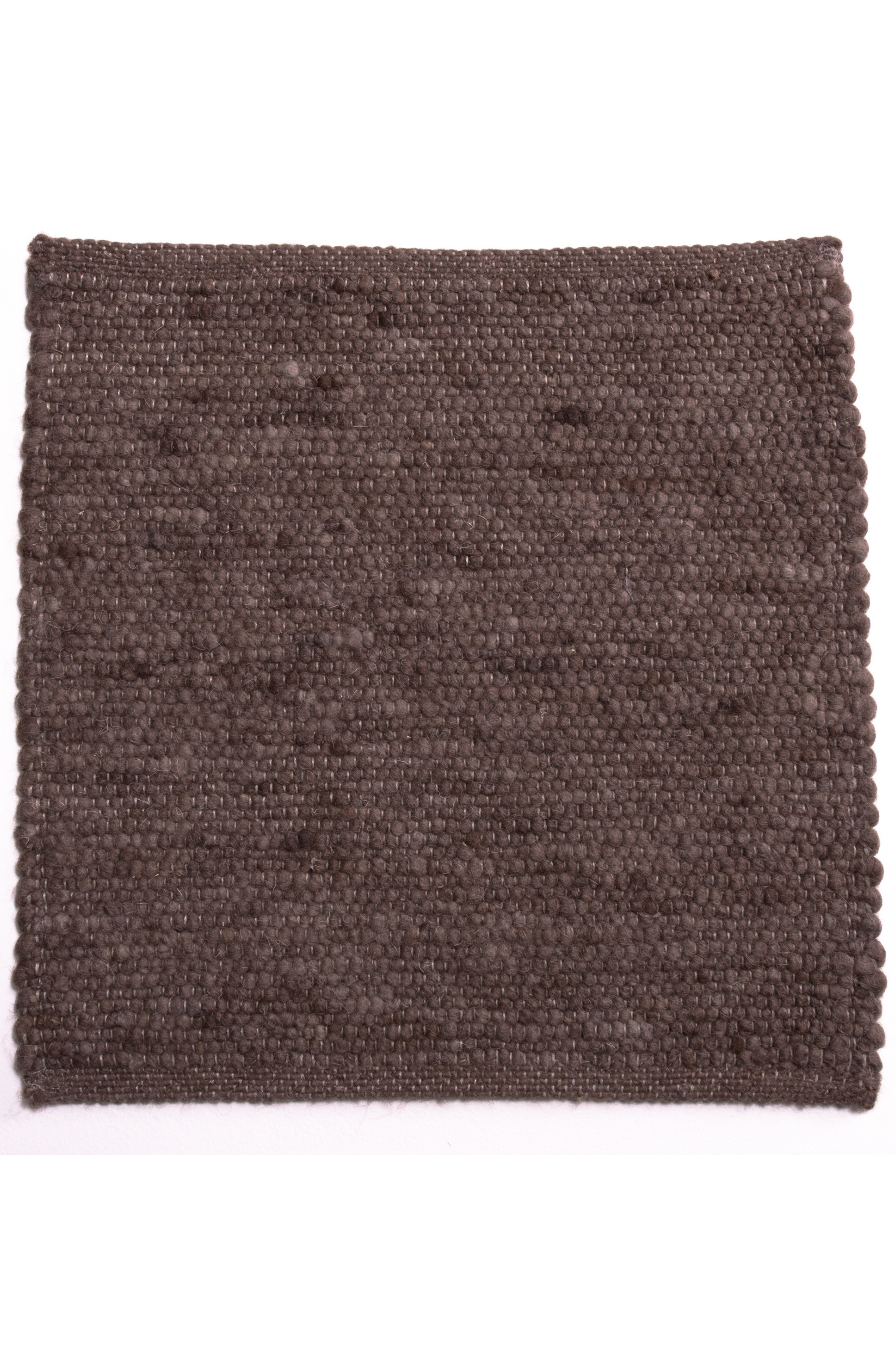 Brown luxury plain handwoven rug