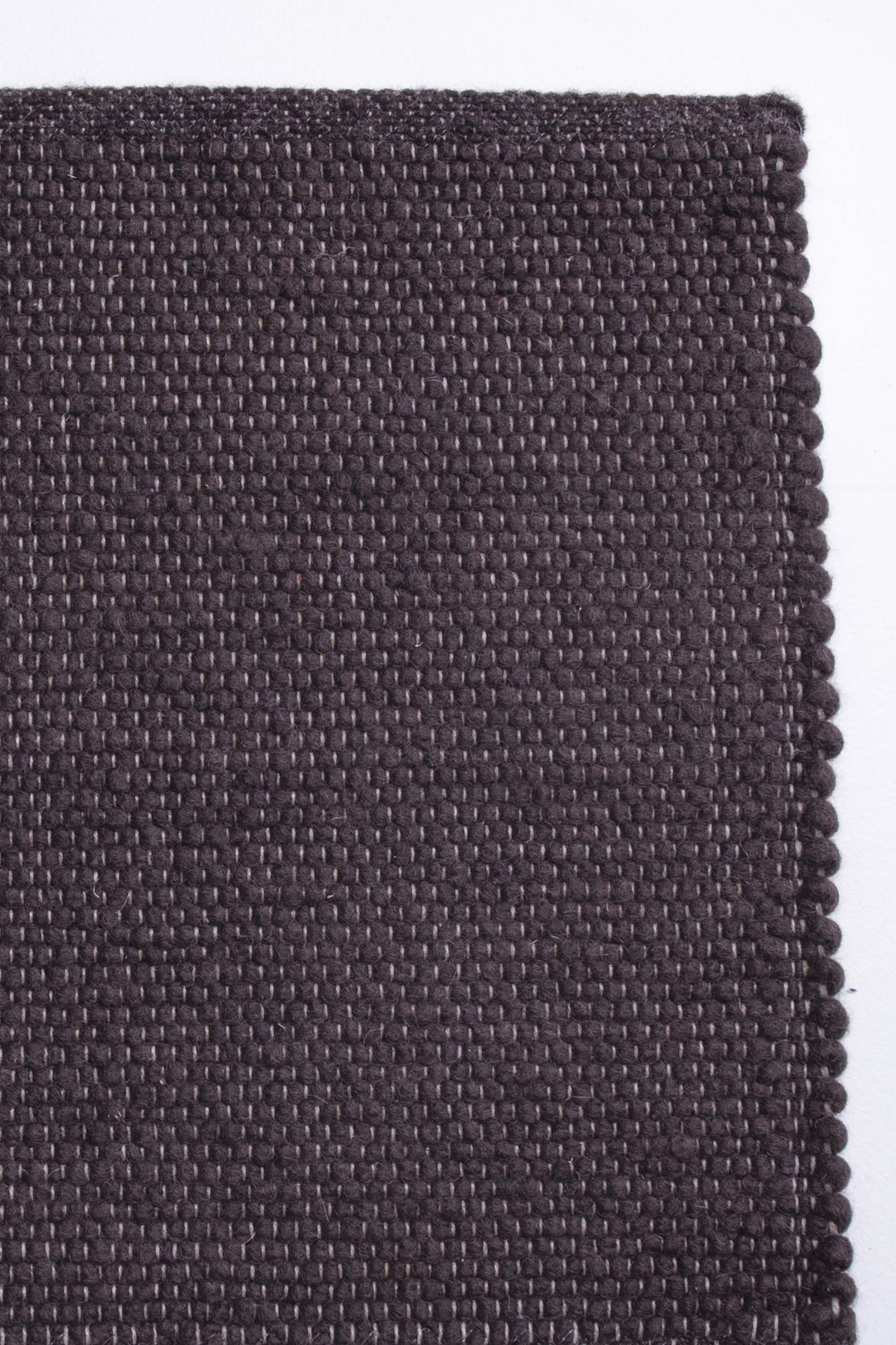 Brown luxury plain handwoven rug