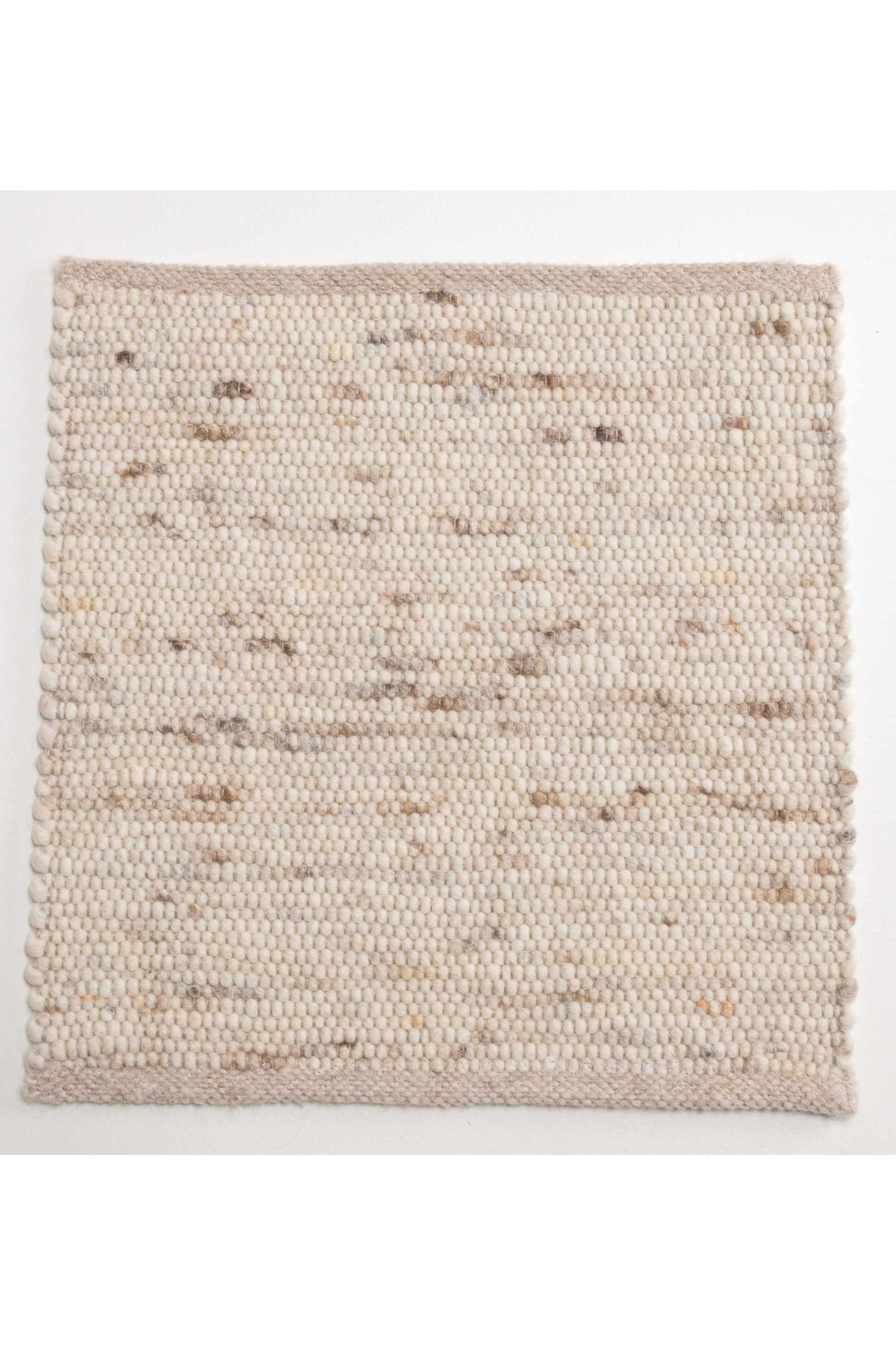 Cream luxury plain handwoven rug