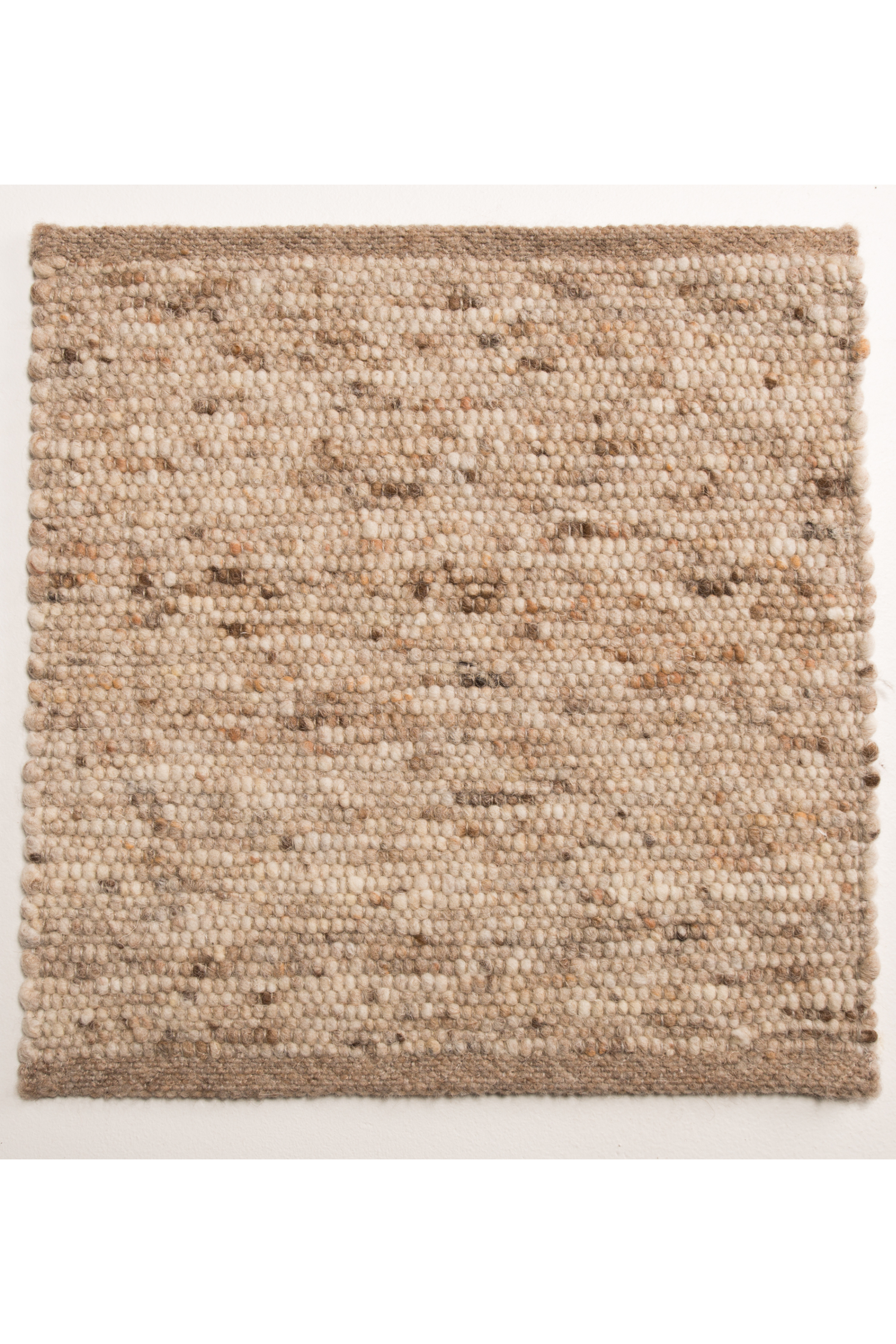 Beige luxury plain handwoven rug