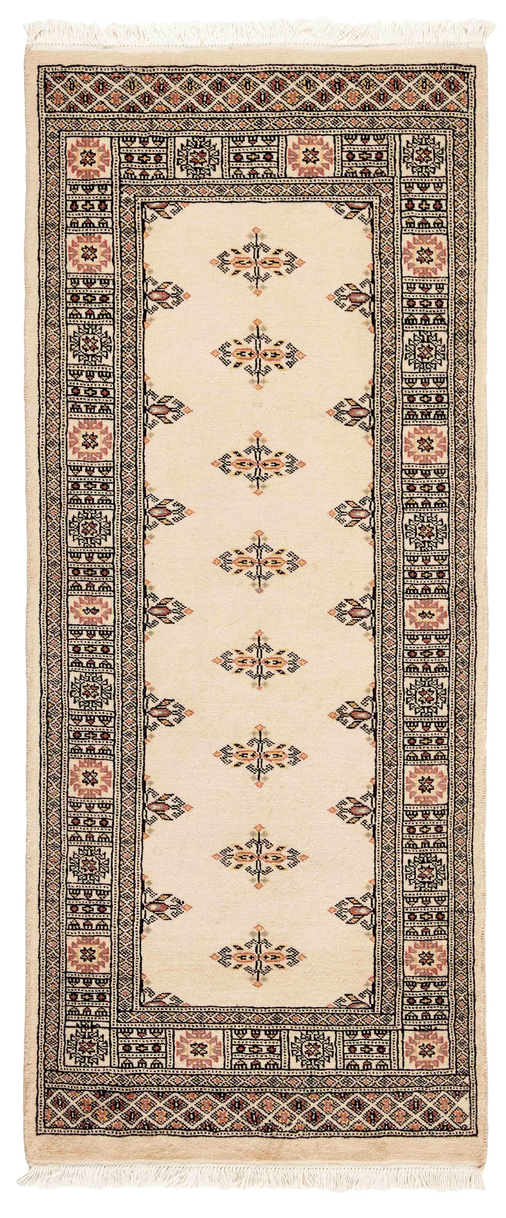 beige oriental rug with traditional pattern