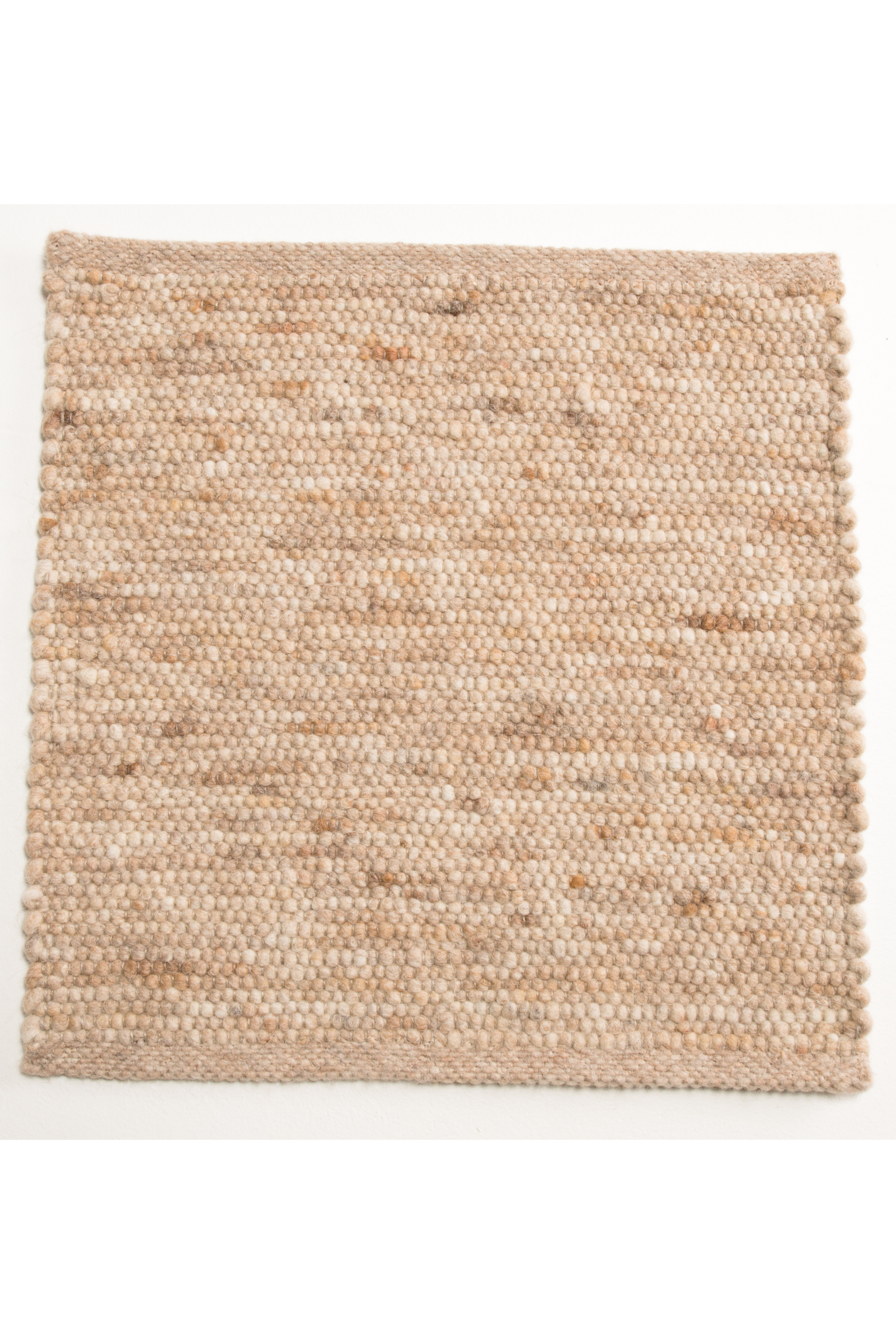 Beige luxury plain handwoven rug