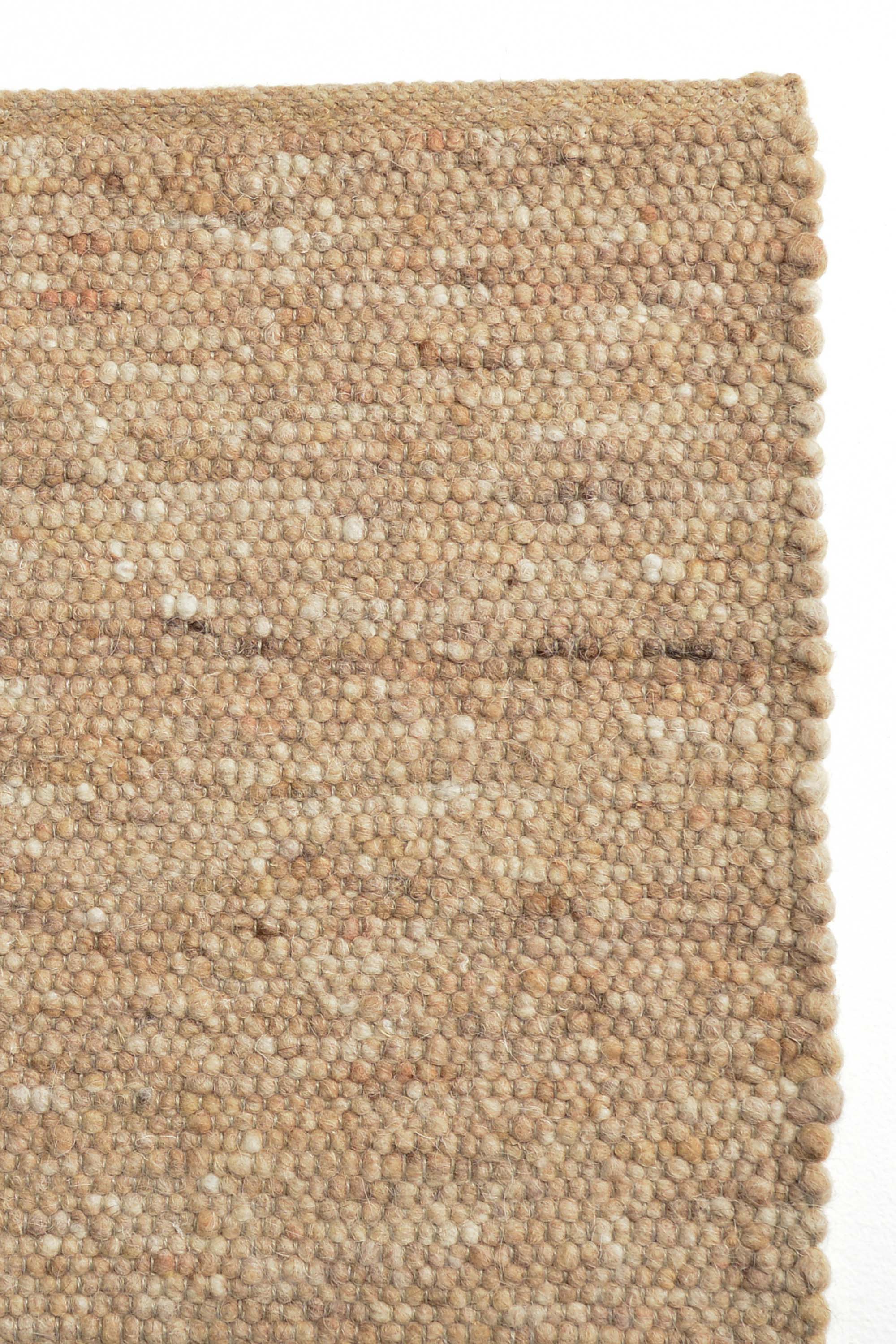 Beige luxury plain handwoven rug