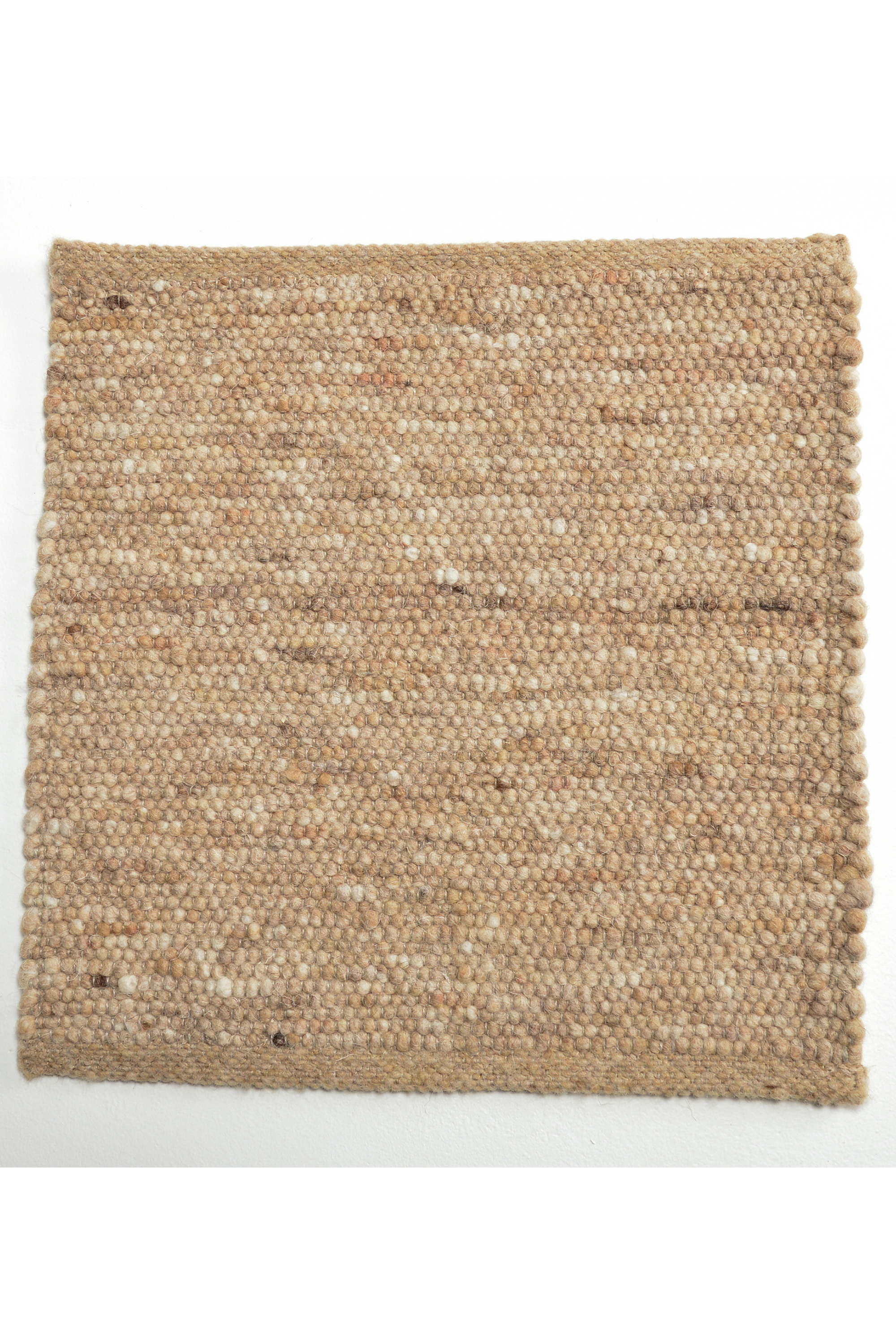 Beige luxury plain handwoven rug