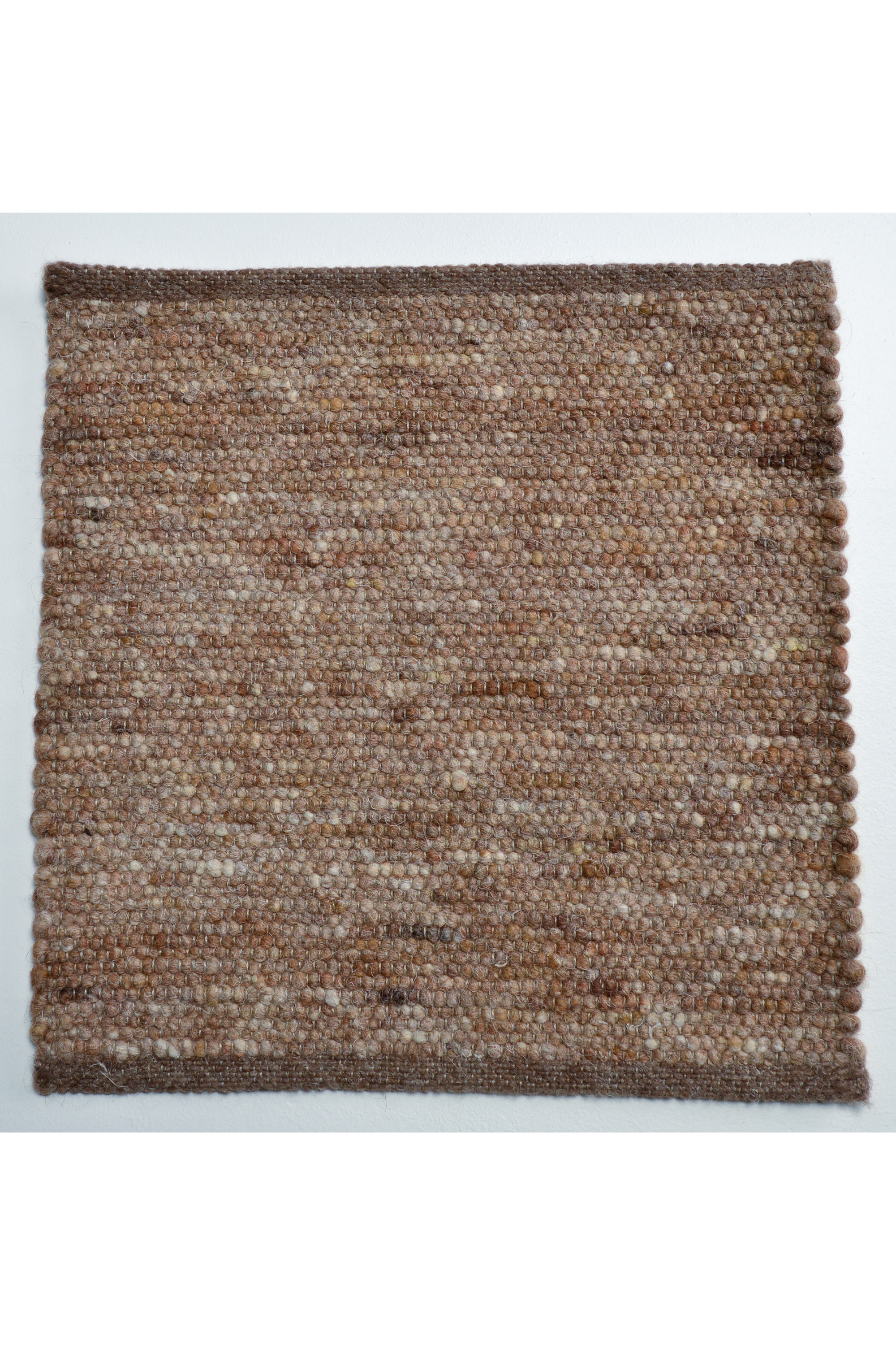 Brown luxury plain handwoven rug