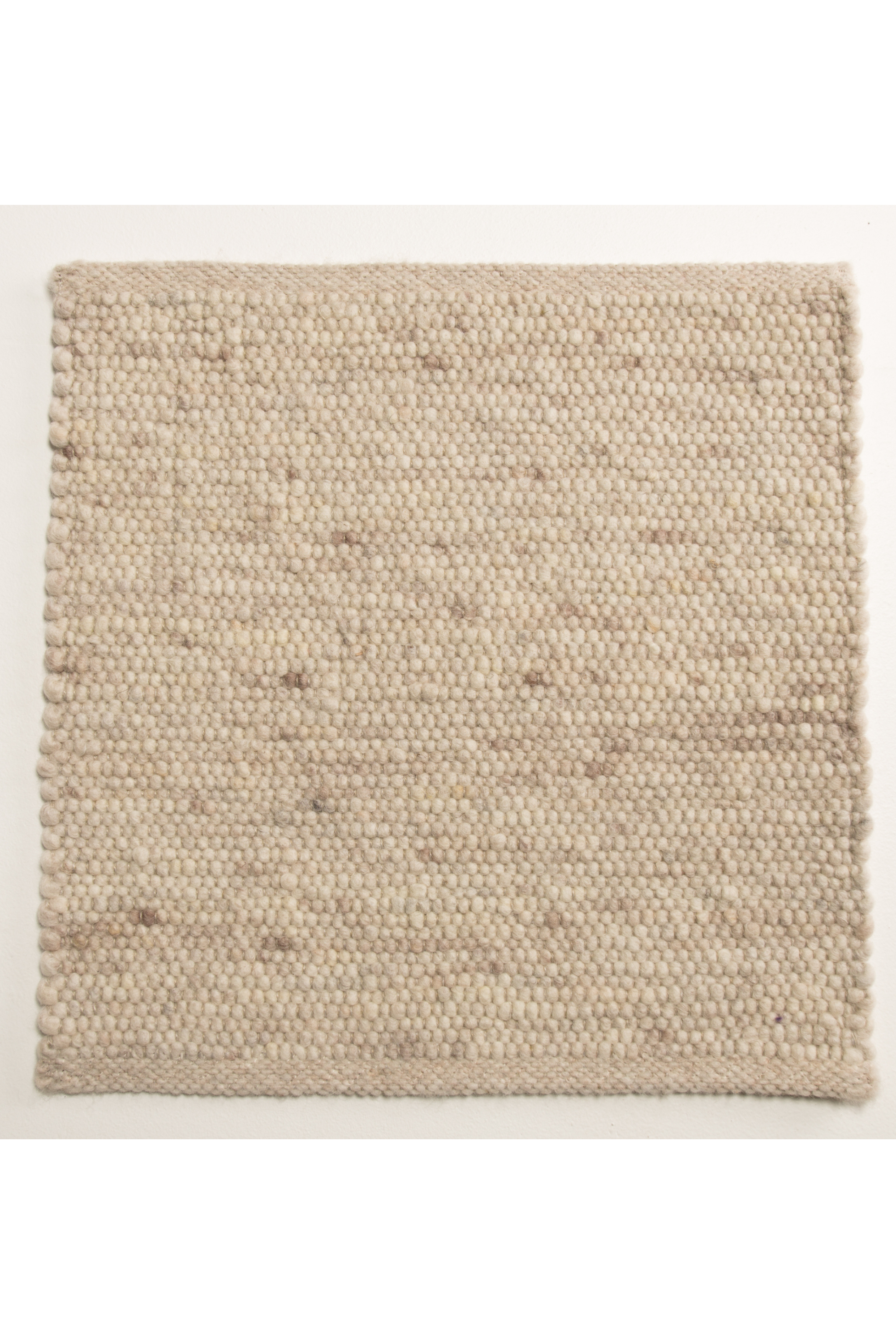 Cream luxury plain handwoven rug