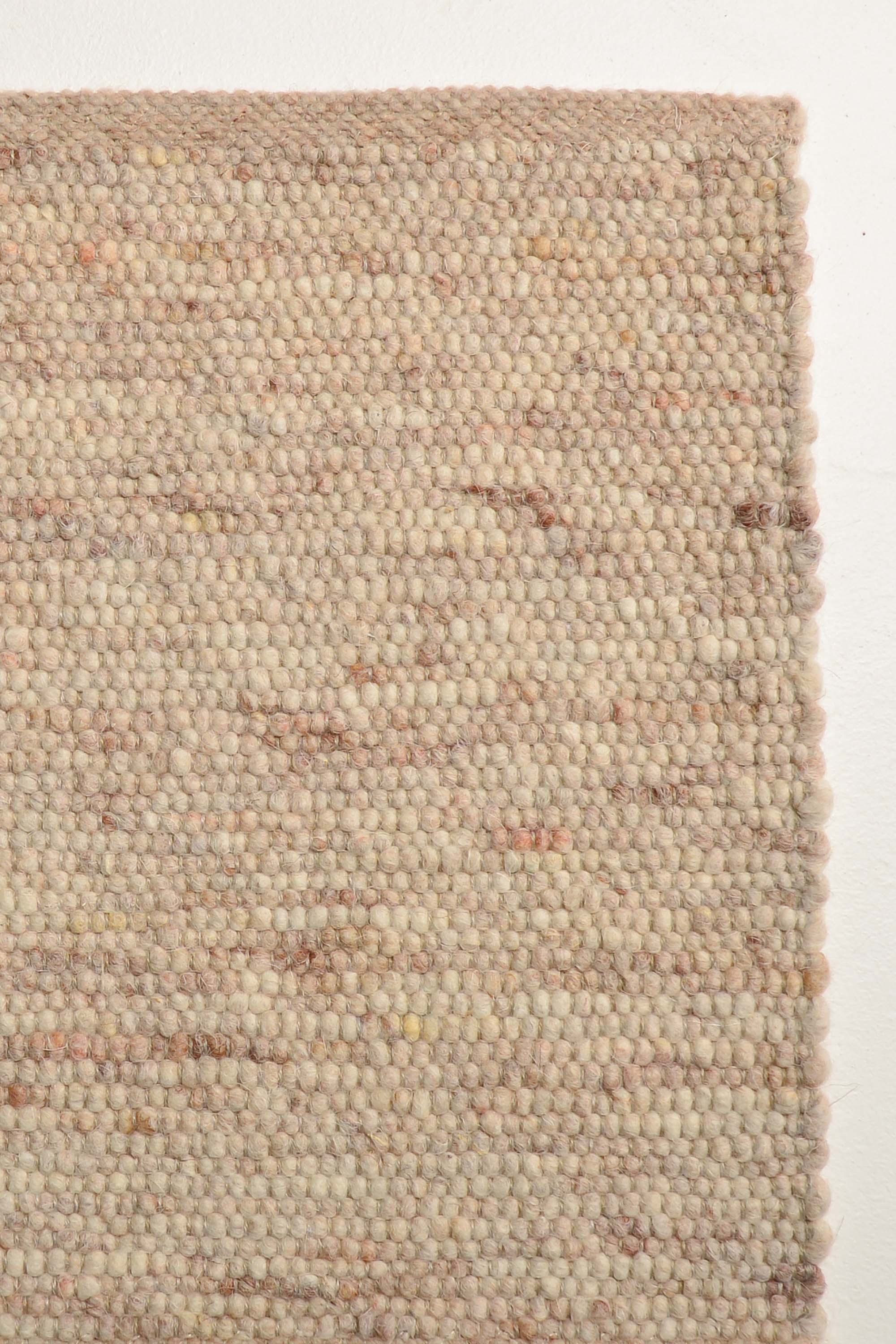 Brown luxury plain handwoven rug