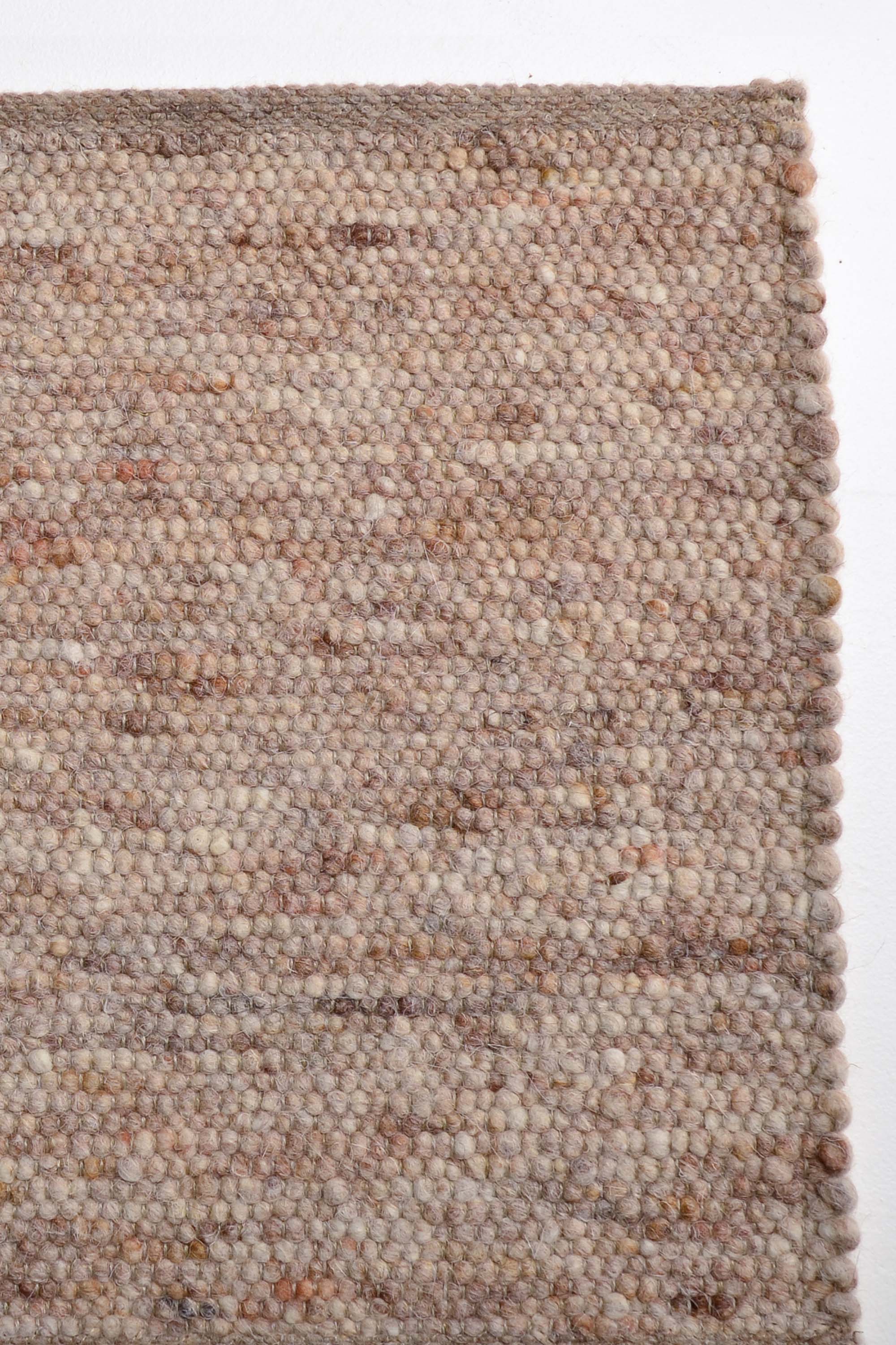 Brown luxury plain handwoven rug