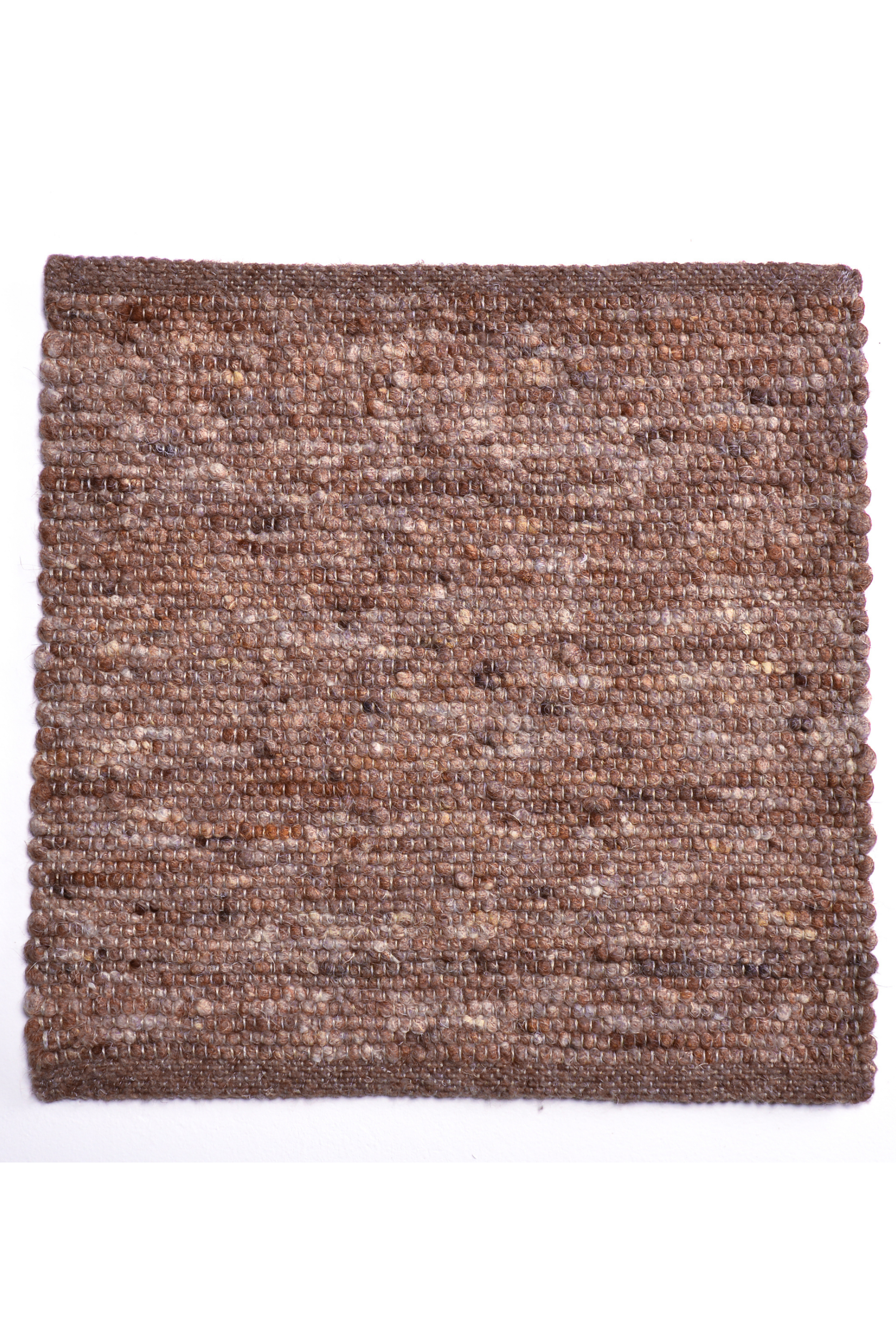 Brown luxury plain handwoven rug