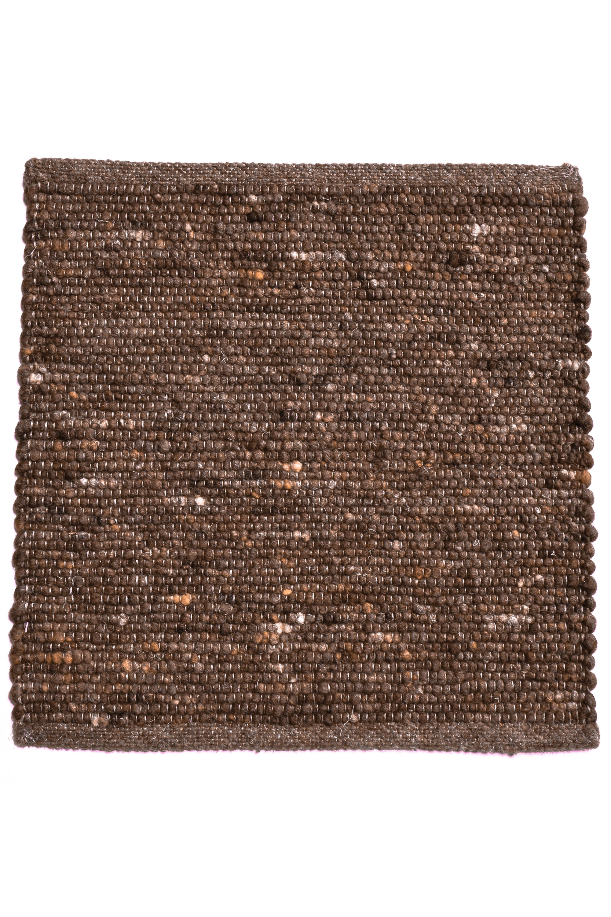 Brown luxury plain handwoven rug