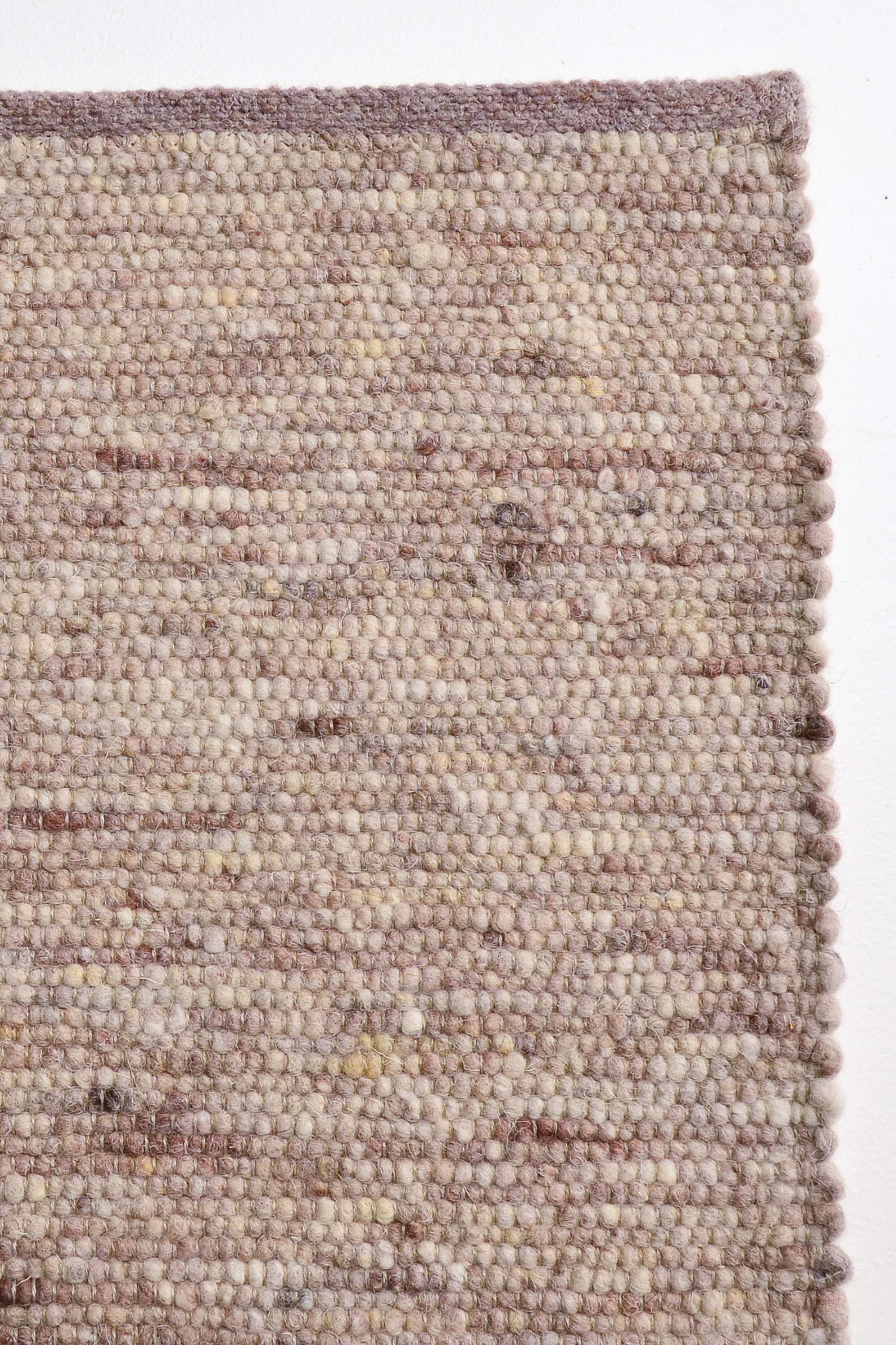 Brown luxury plain handwoven rug