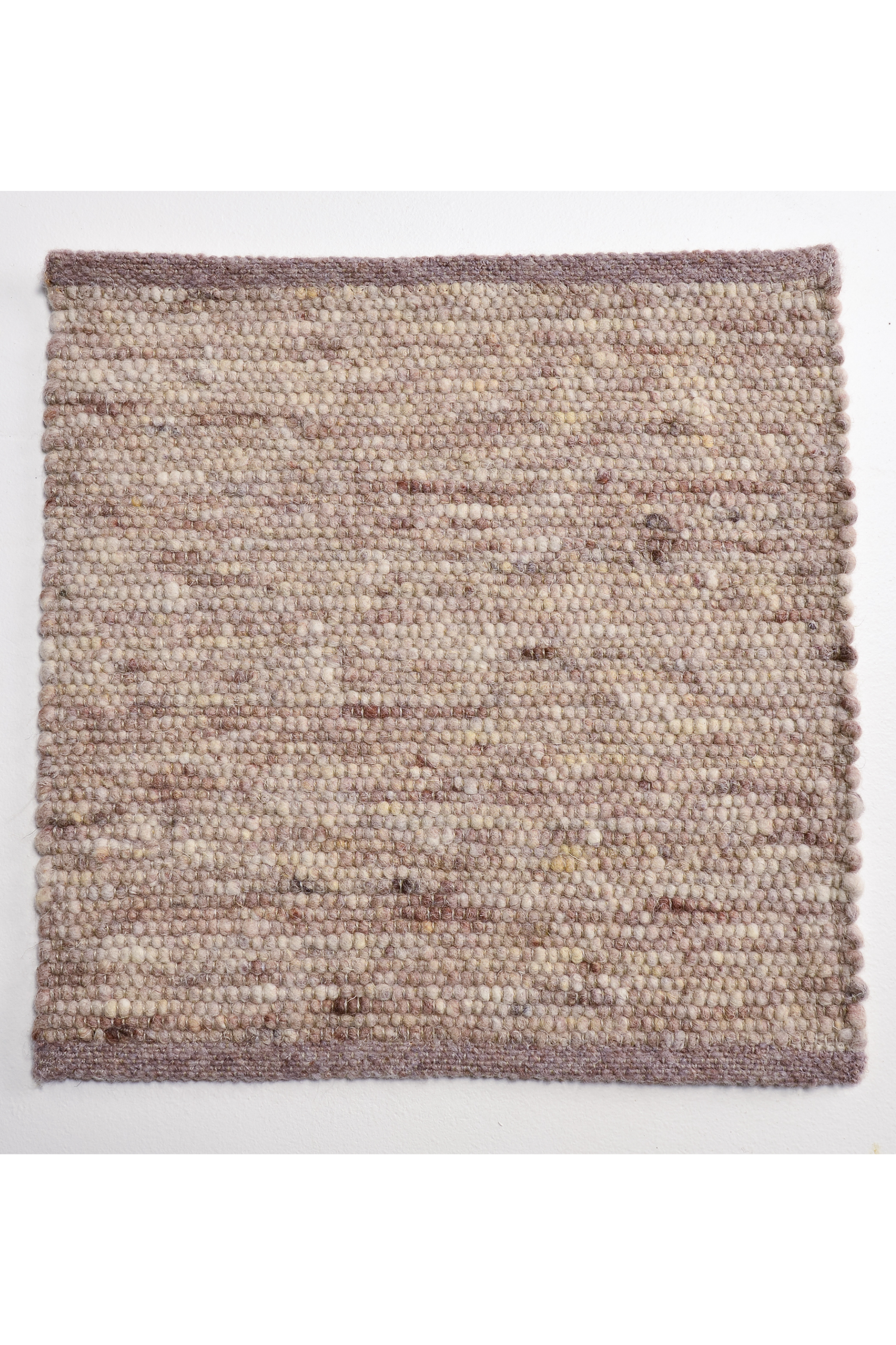 Brown luxury plain handwoven rug