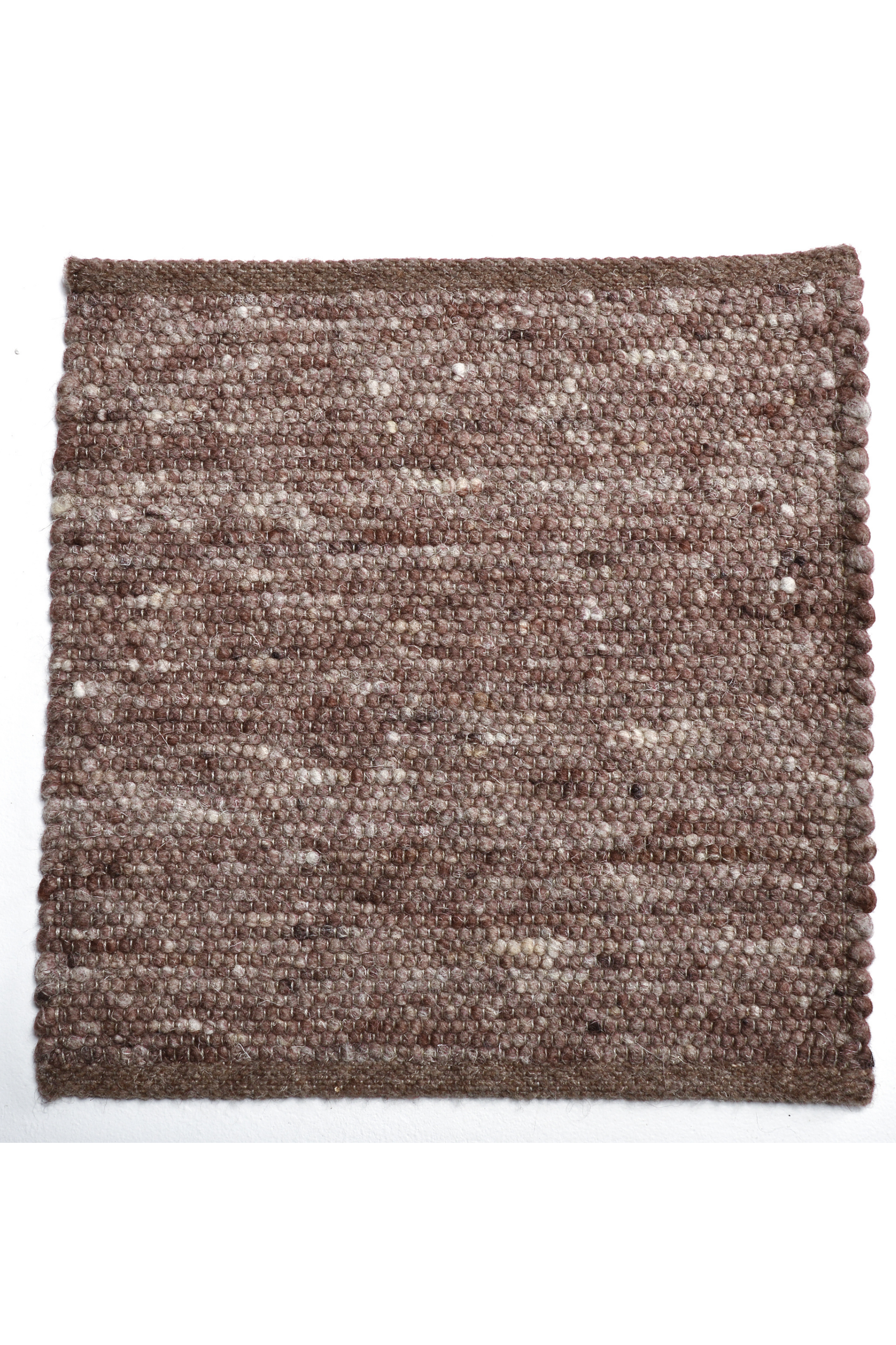 Brown luxury plain handwoven rug