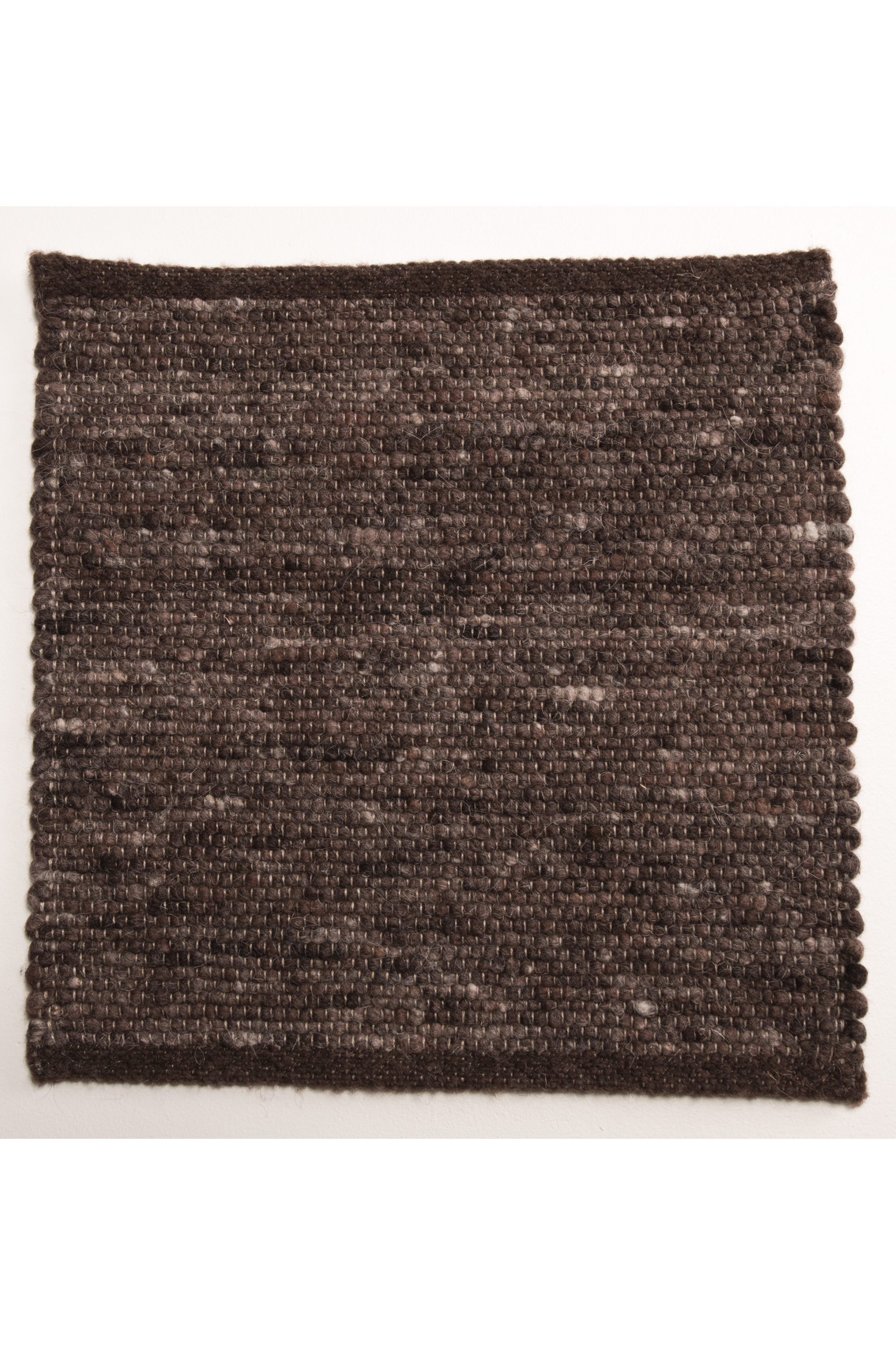 Brown luxury plain handwoven rug