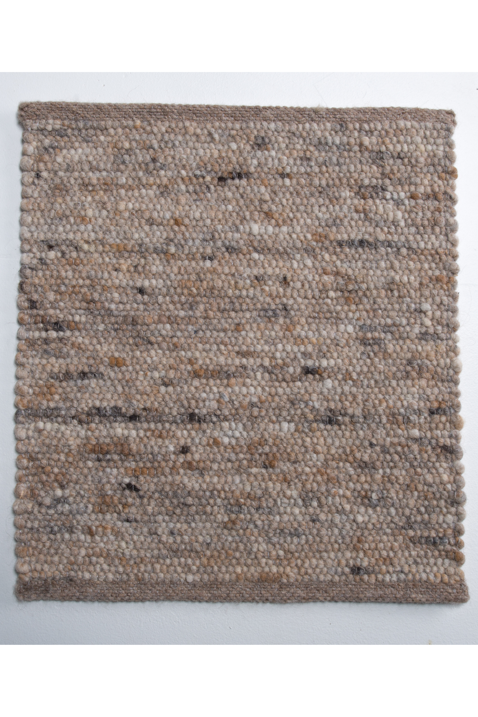 Brown luxury plain handwoven rug