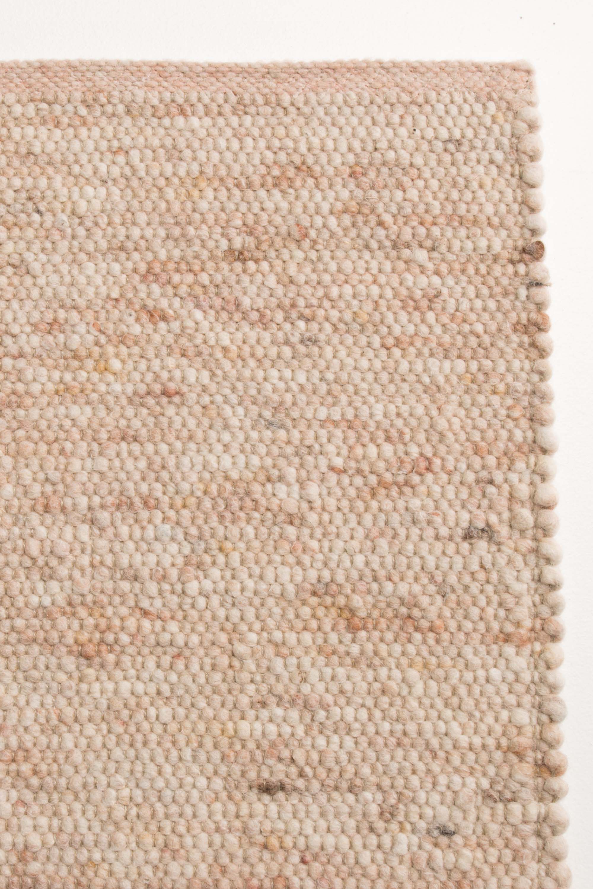 Cream luxury plain handwoven rug