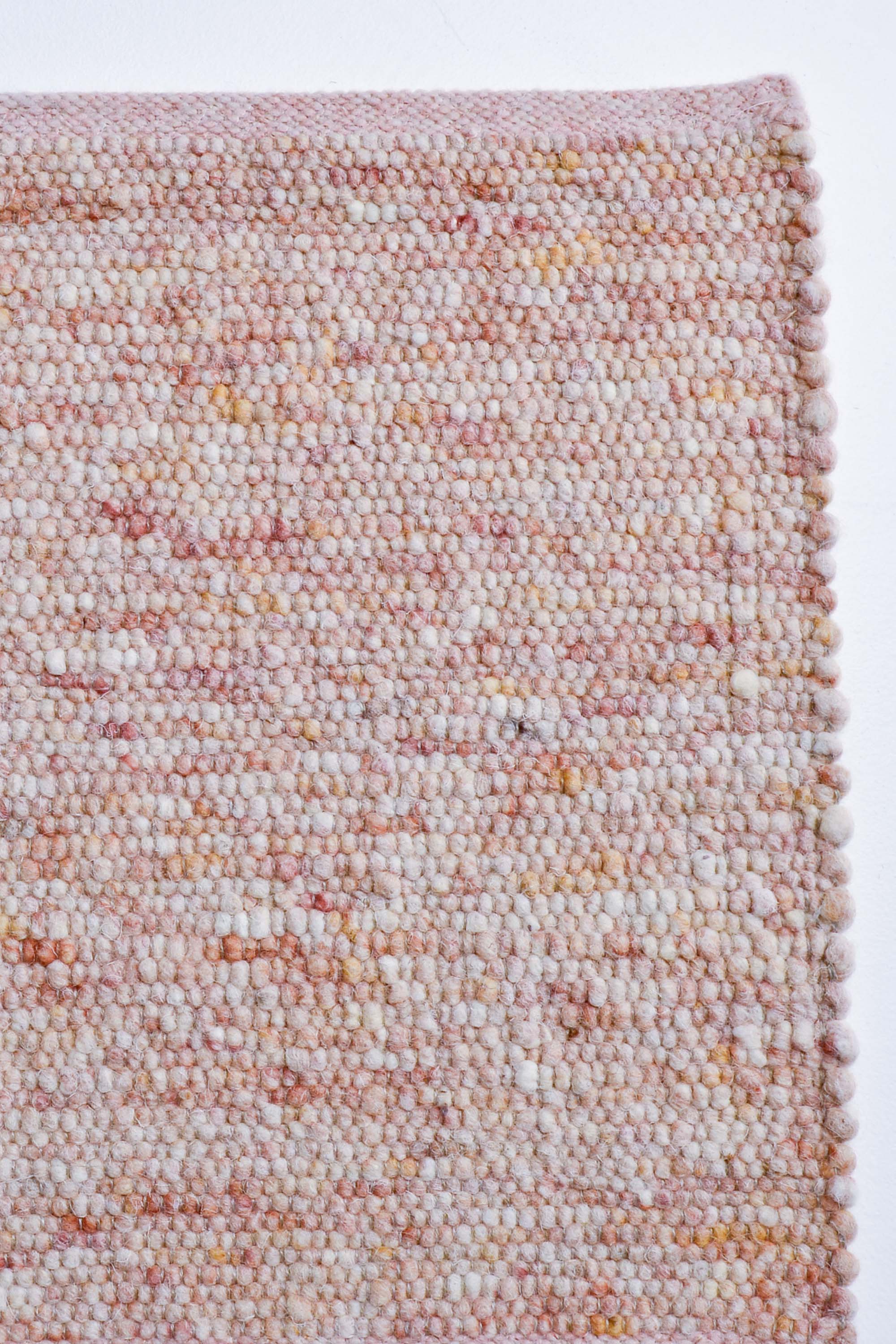 Pink luxury plain handwoven rug