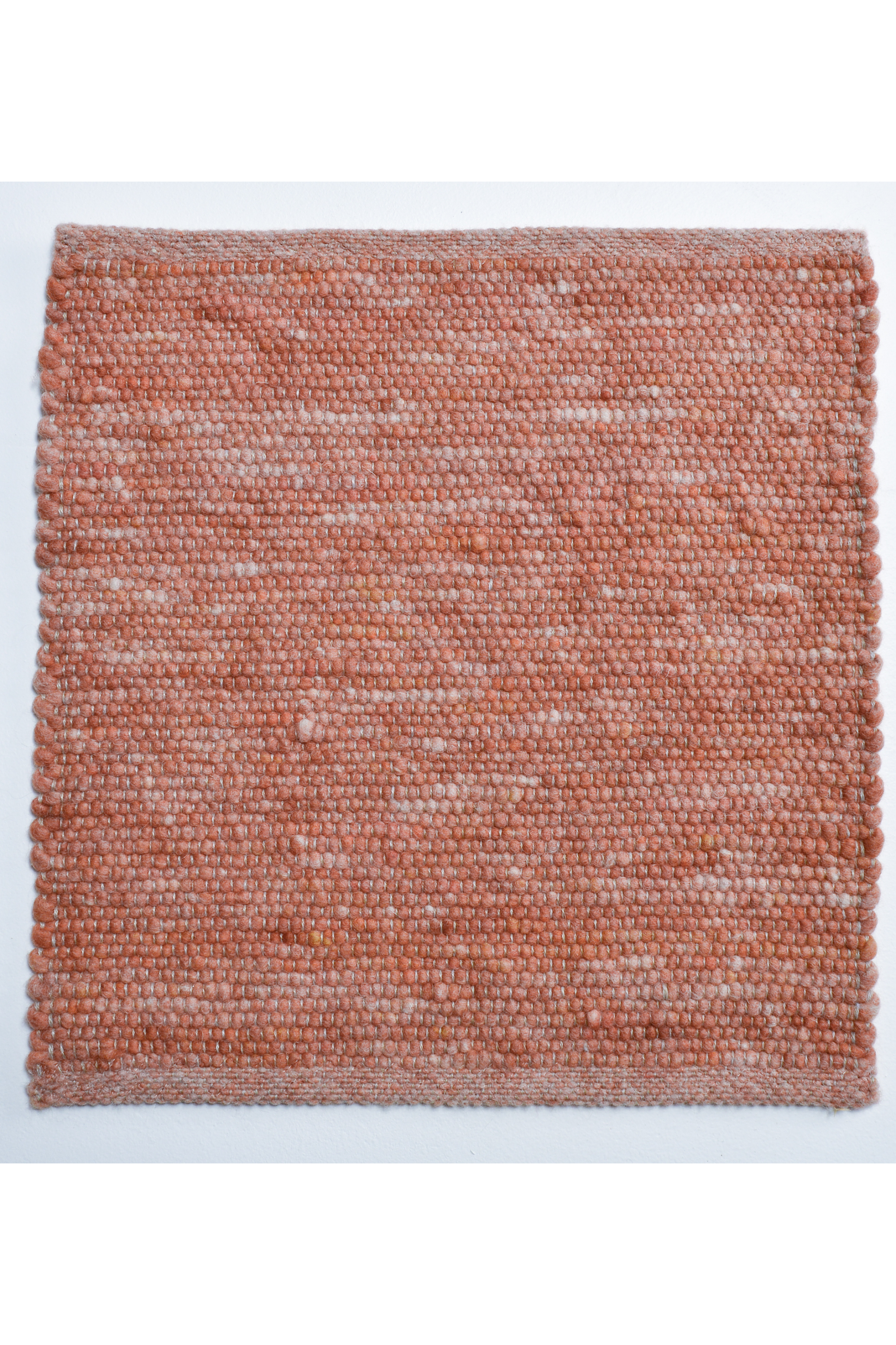 Orange luxury plain handwoven rug