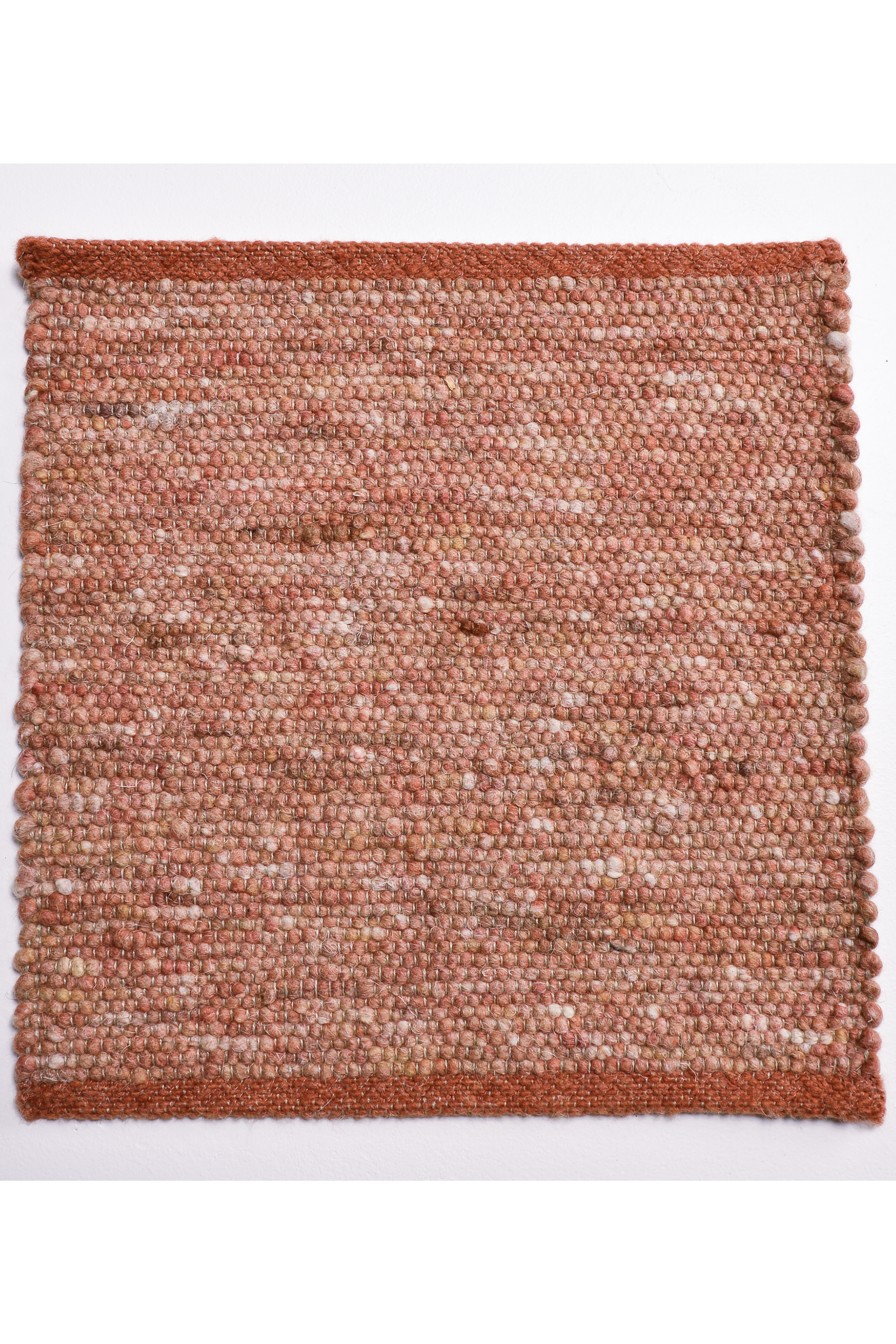 Orange luxury plain handwoven rug