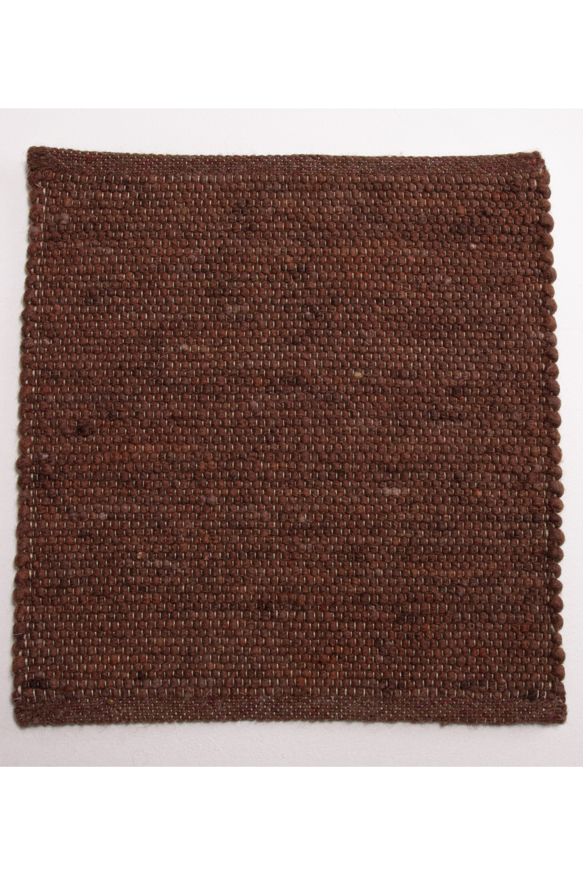Brown luxury plain handwoven rug