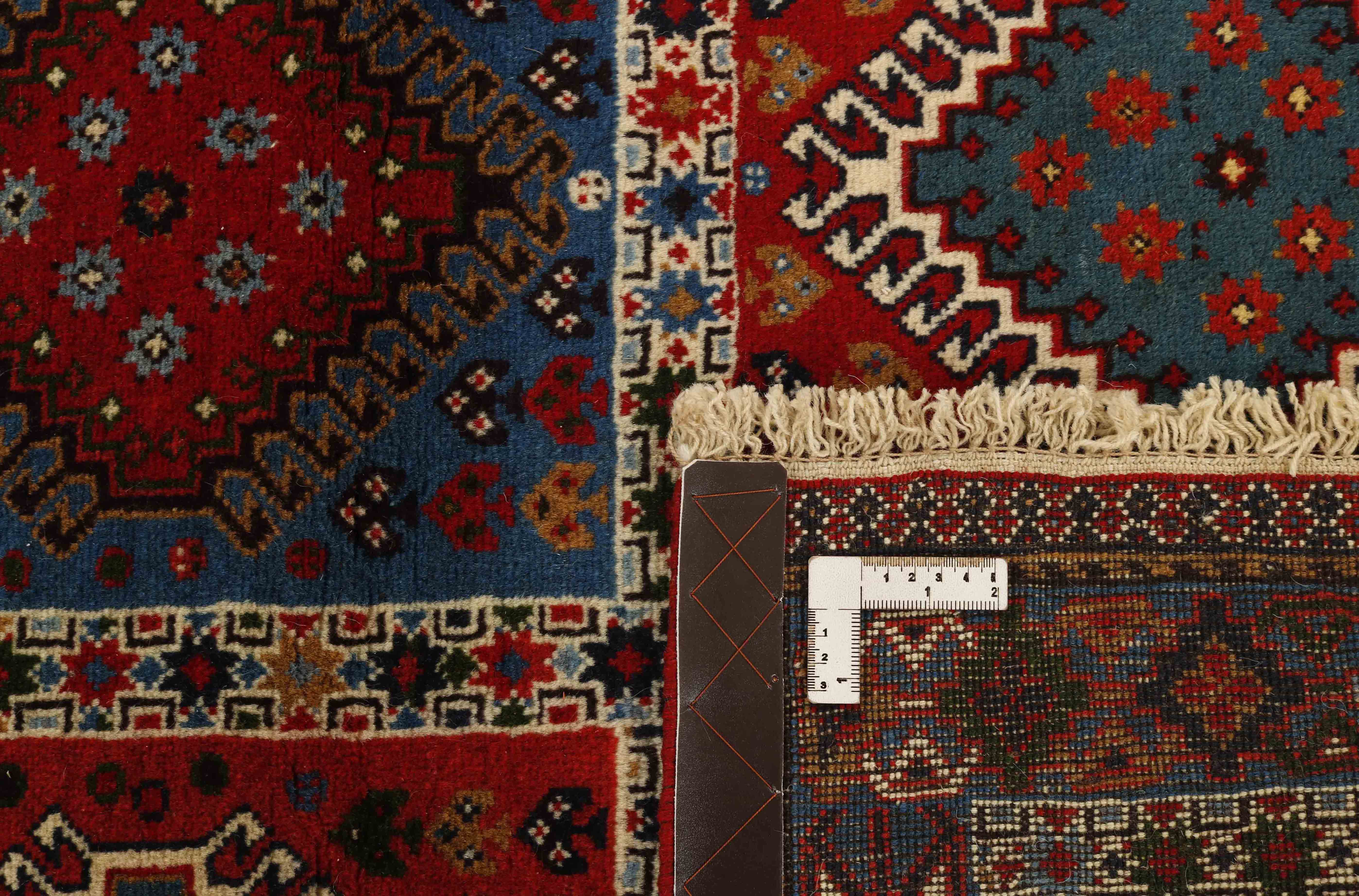 blue Authentic persian rug with a traditional design