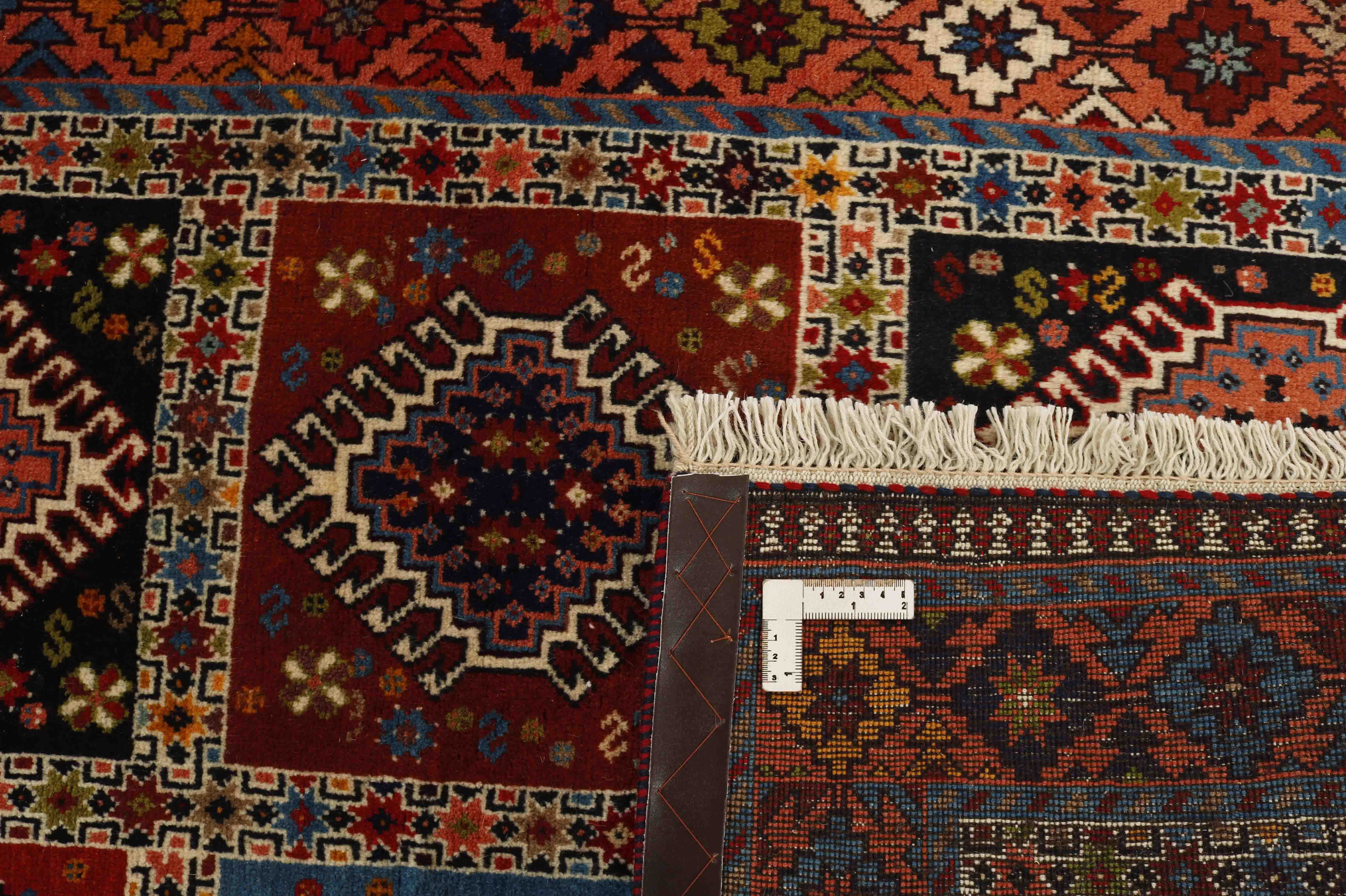 blue Authentic persian rug with a traditional design