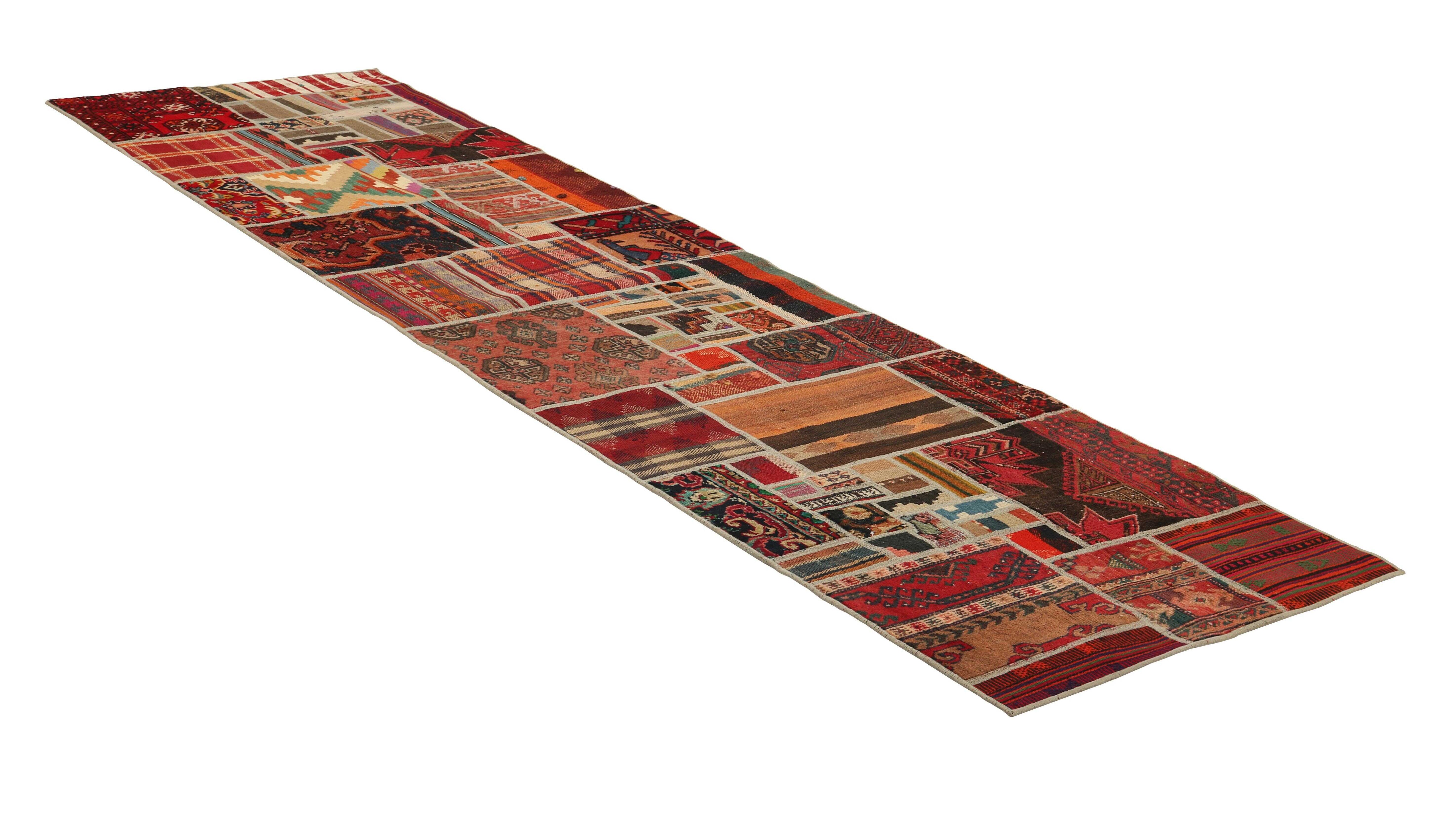 Authentic multicolour patchwork persian runner