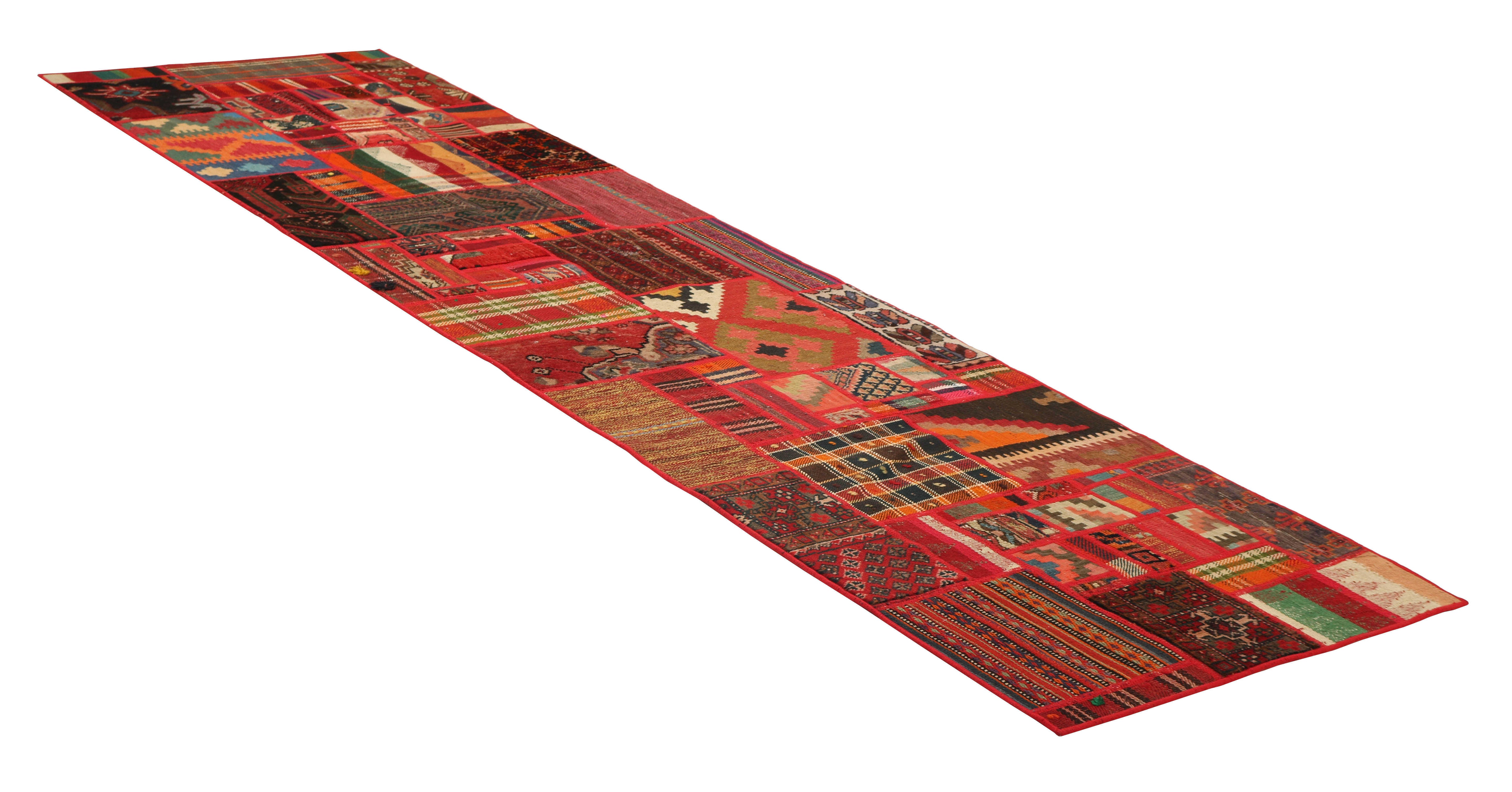 Authentic multicolour patchwork persian runner