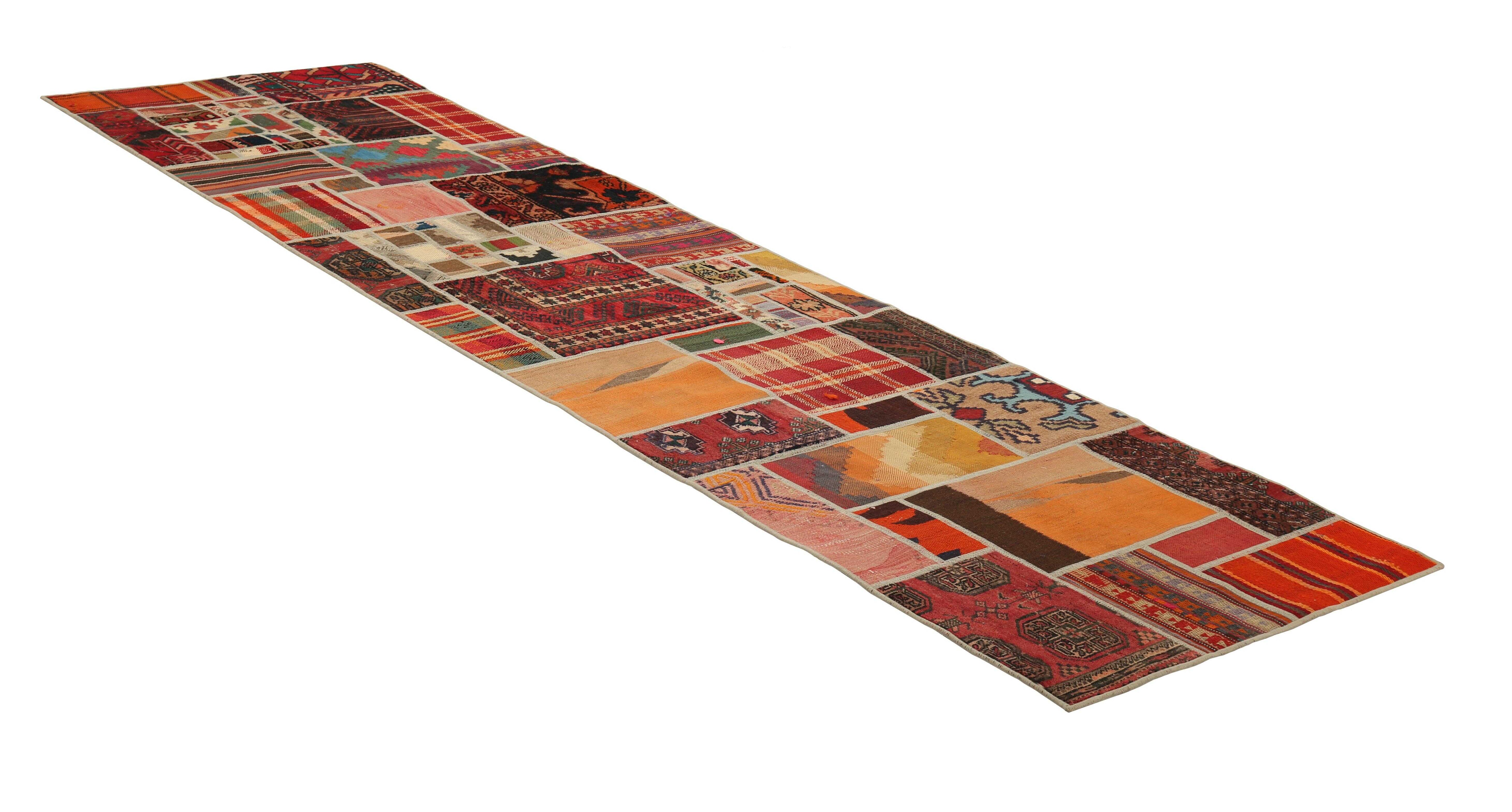 Authentic multicolour patchwork persian runner