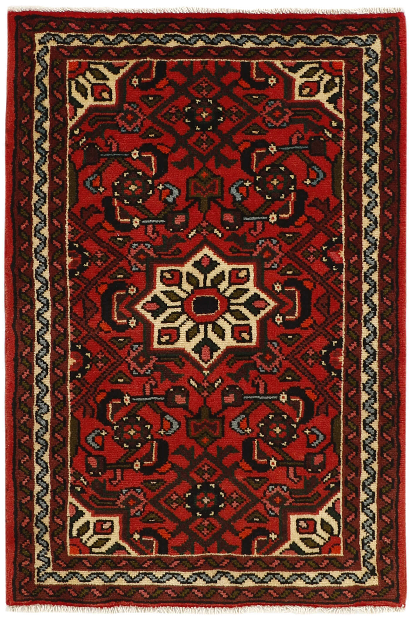 Red traditional persian rug
