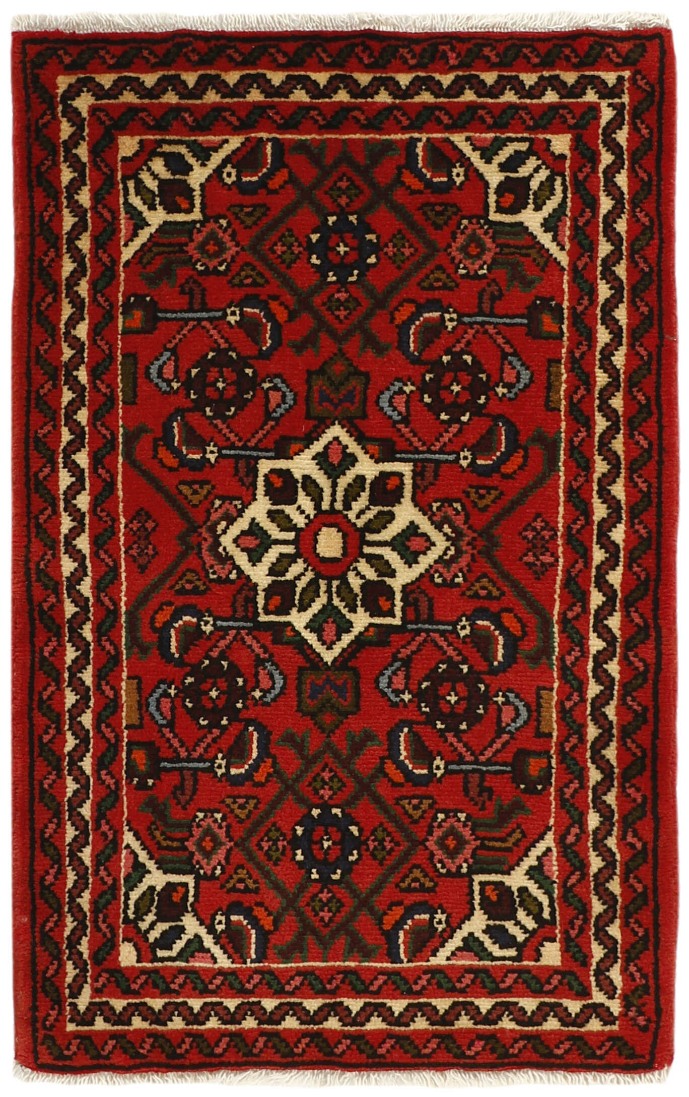Red traditional persian rug