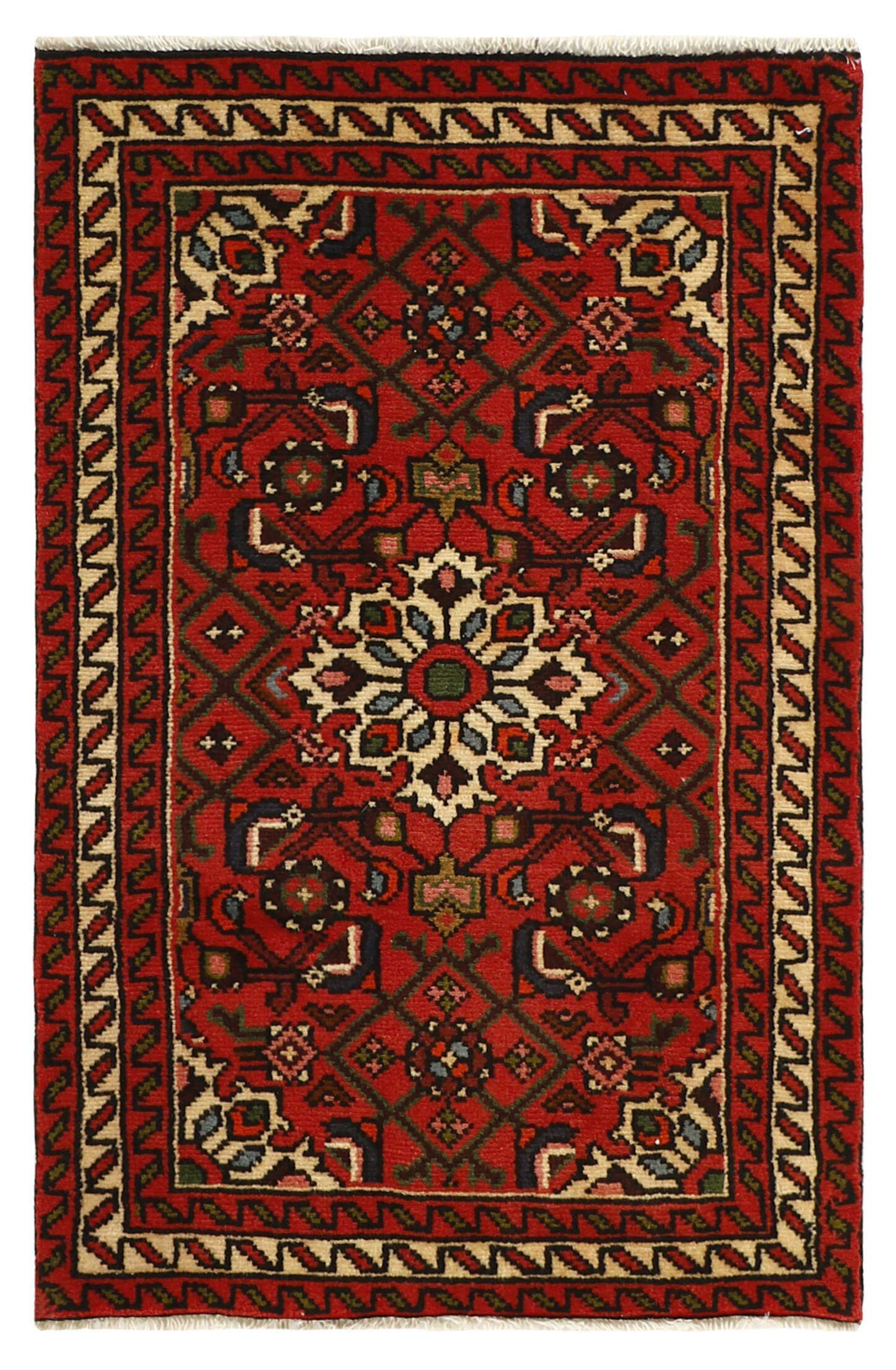 Red traditional persian rug