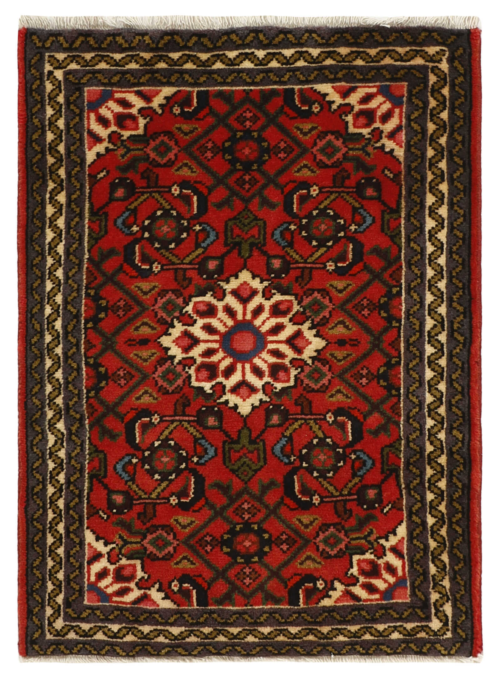 Red traditional persian rug