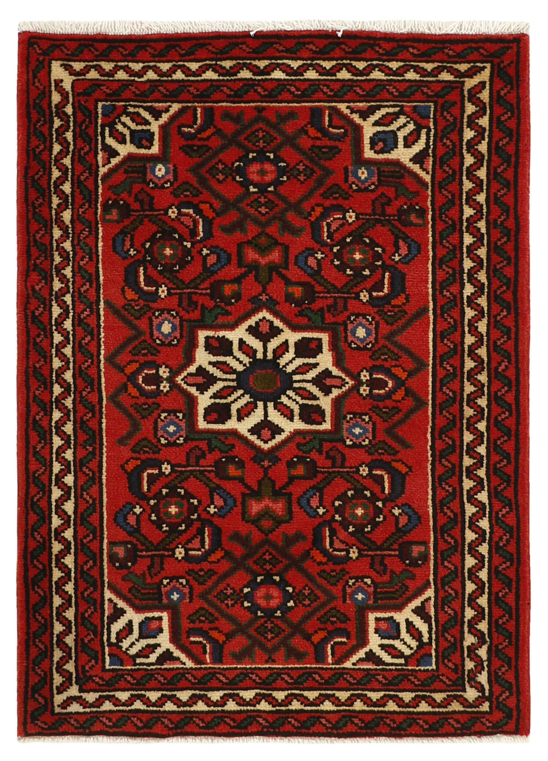 Red traditional persian rug