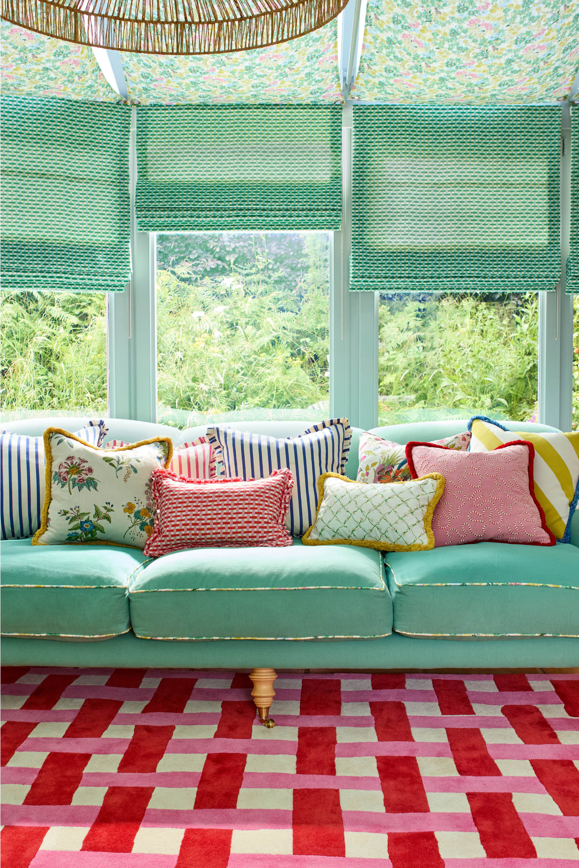 Harlequin Basketweave Coral/Rose 144102