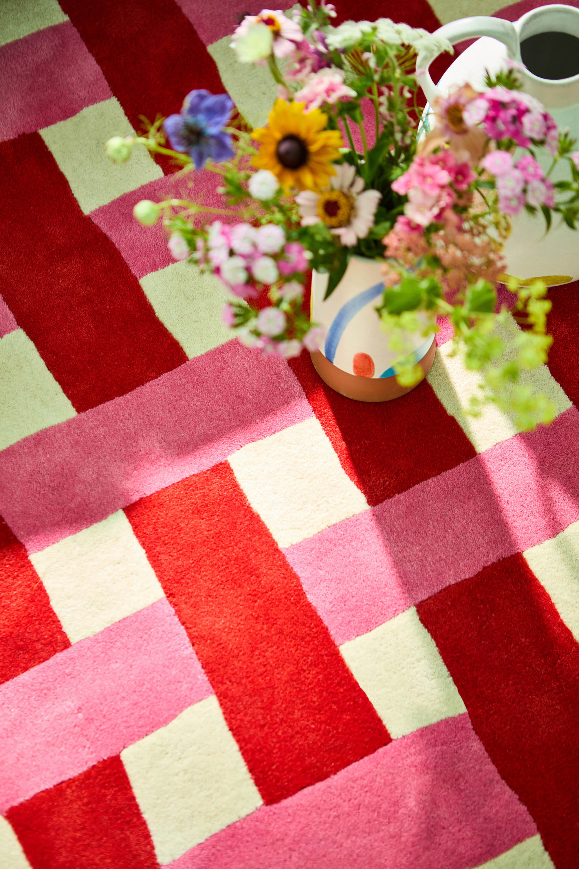 Harlequin Basketweave Coral/Rose 144102