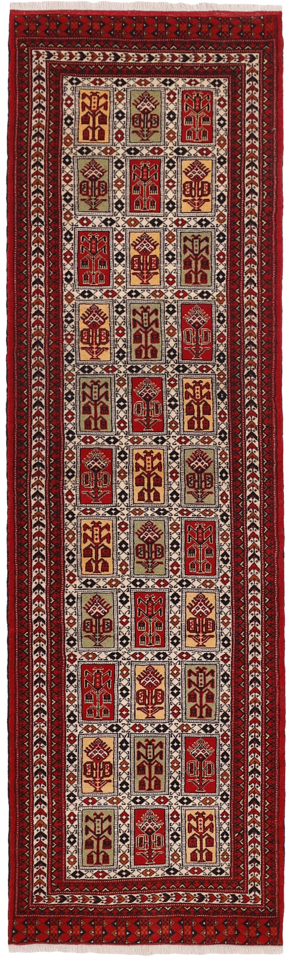 authentic red and black persian runner
