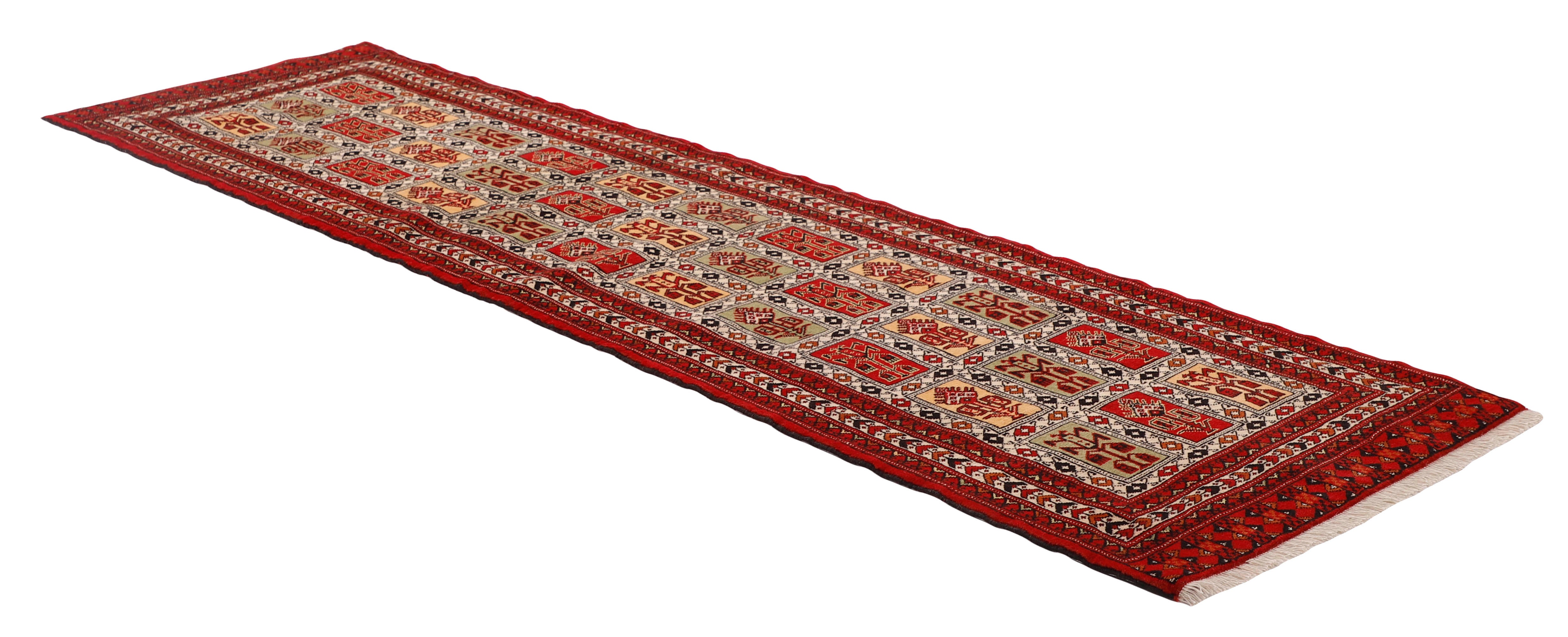 authentic red and black persian runner