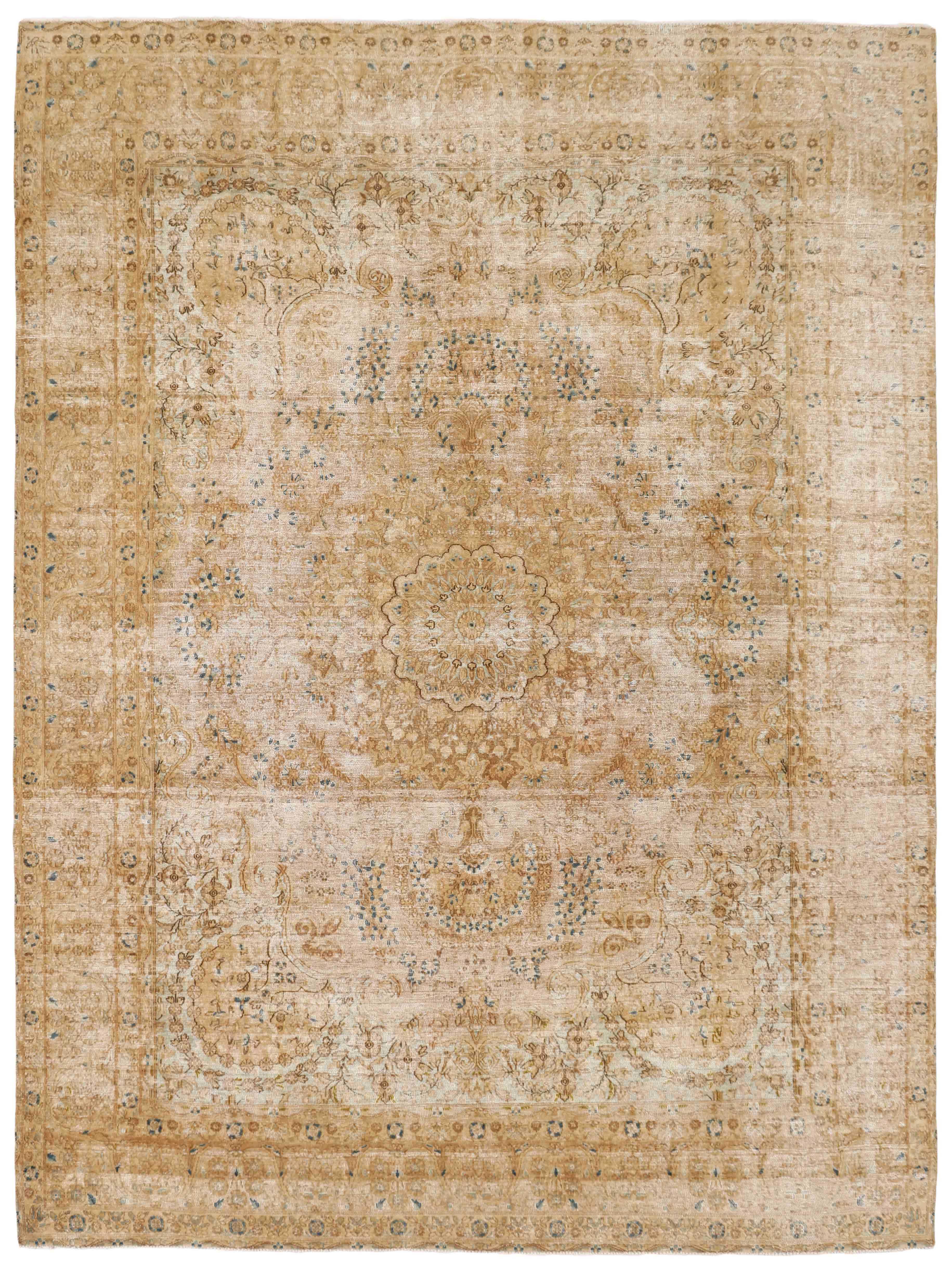 distressed vintage persian rug