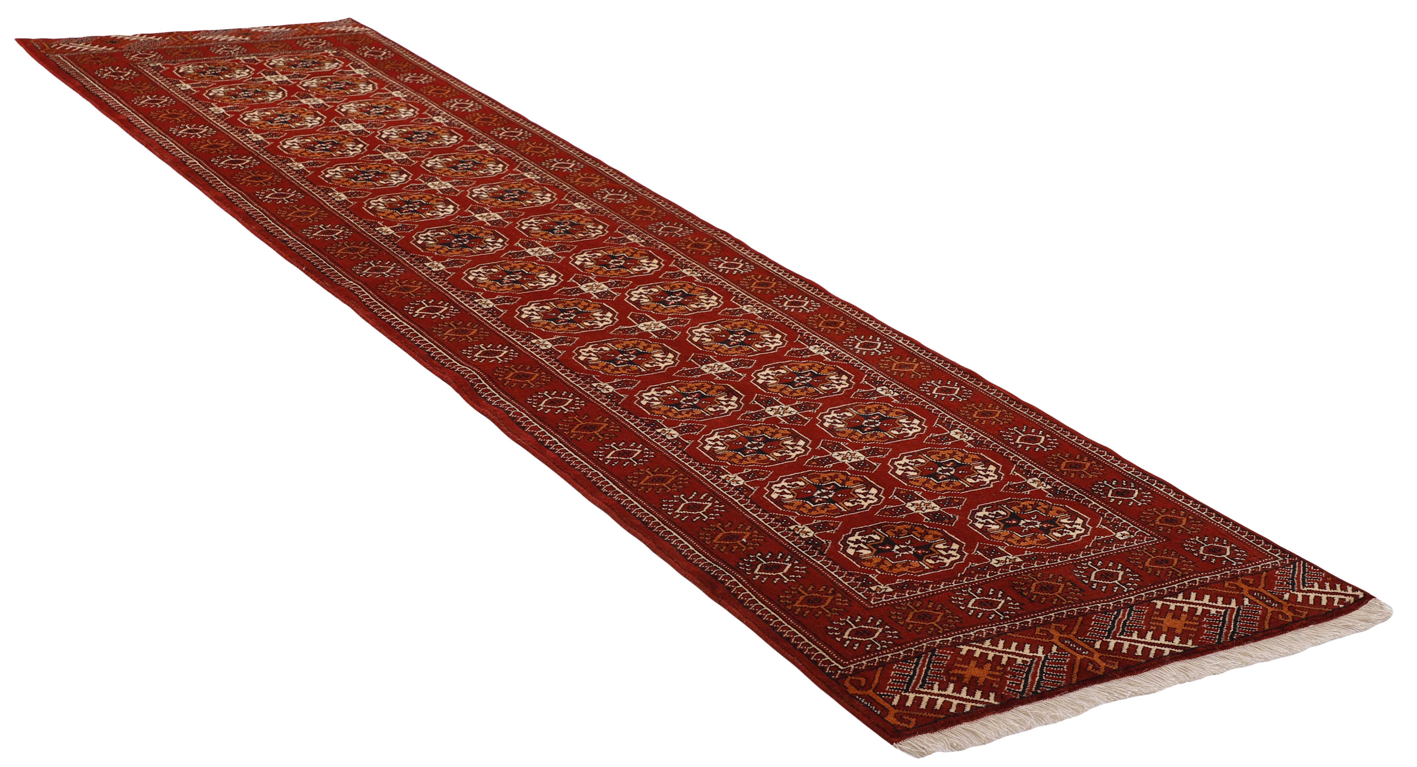 authentic red and black persian runner