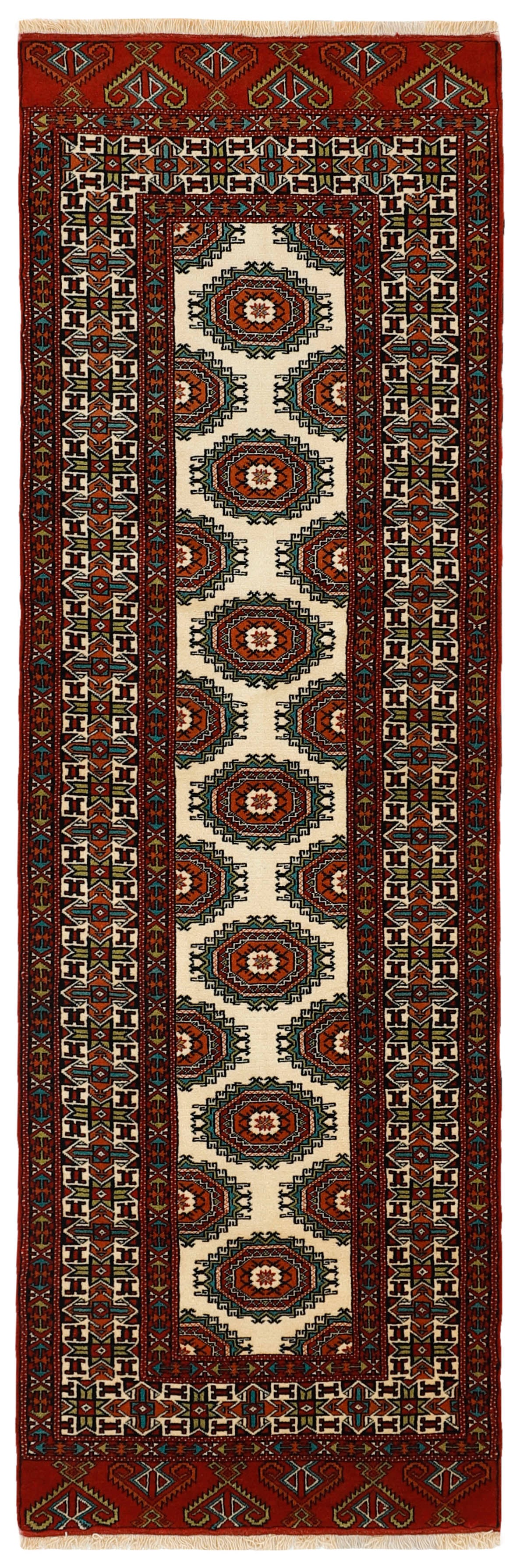 blue and black persian runner