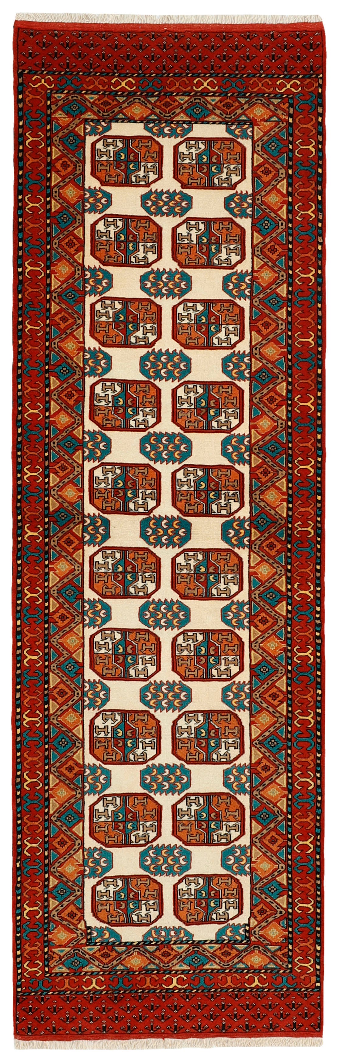authentic blue, red and black persian runner