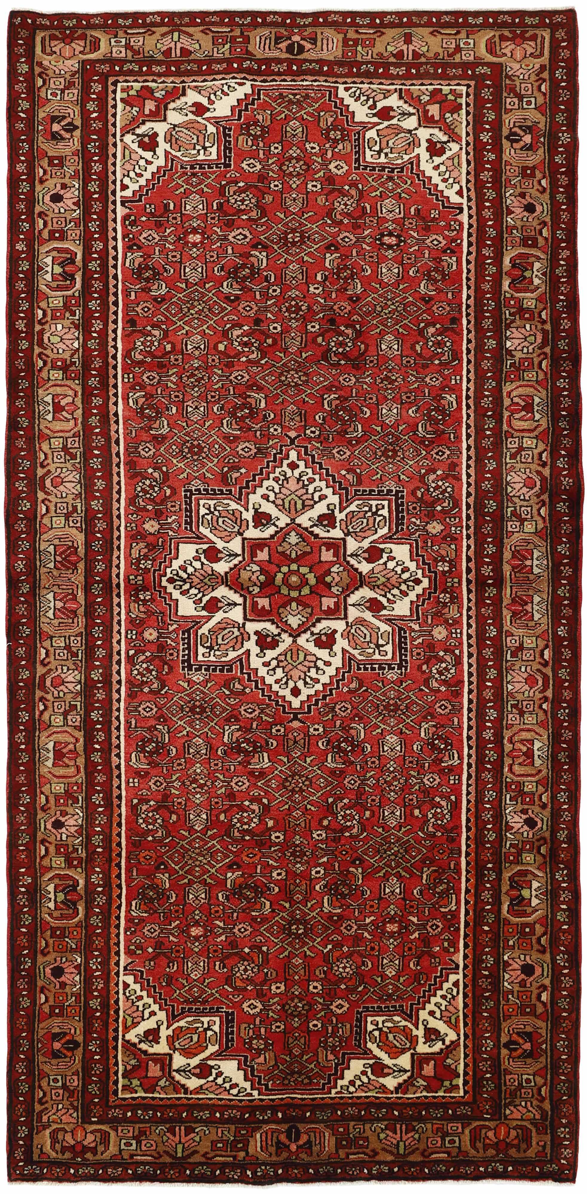Red traditional persian rug